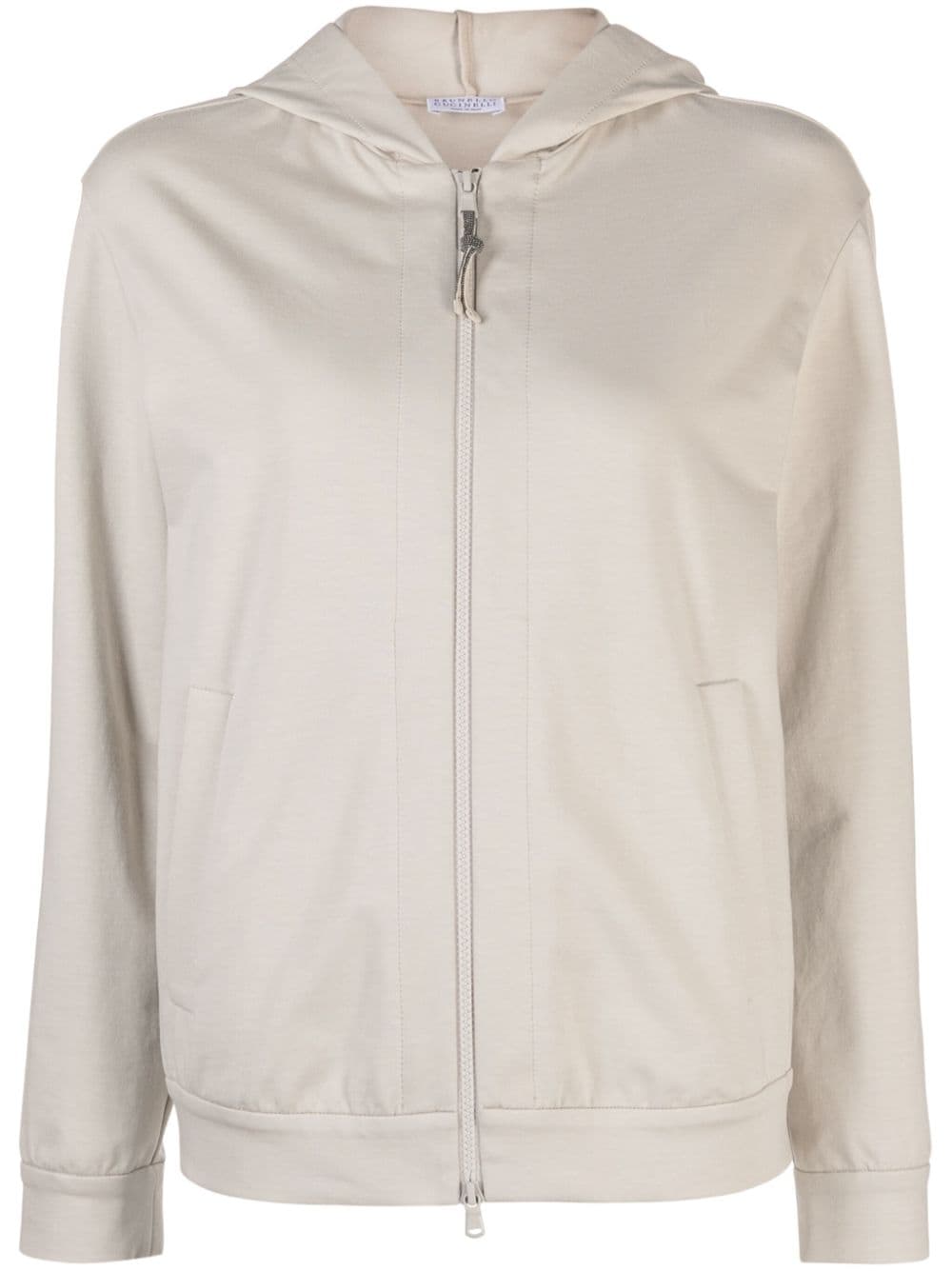 Brunello Cucinelli BRUNELLO CUCINELLI- Cotton Zip-up Hoodie