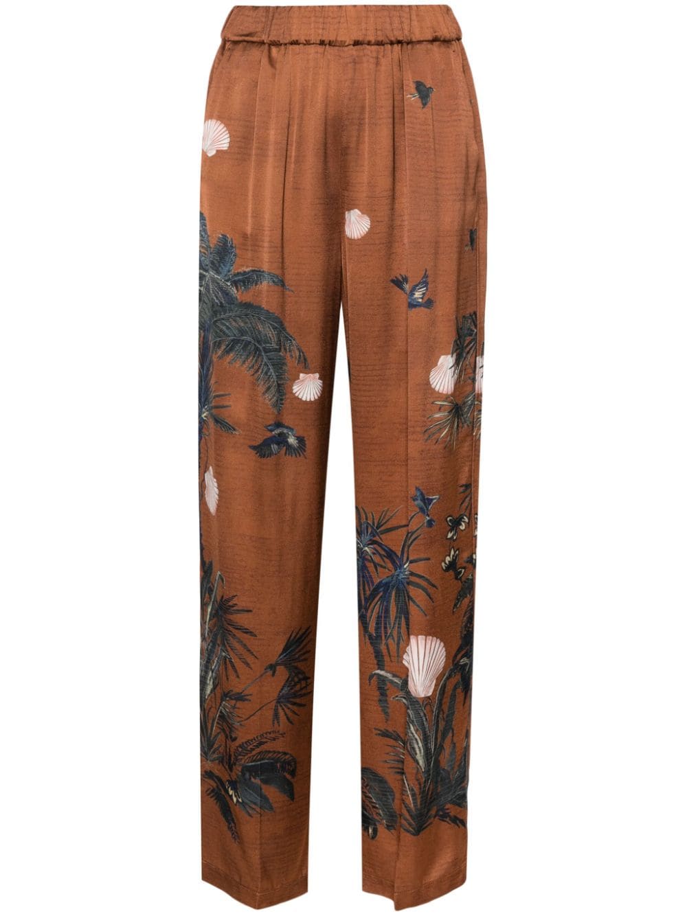 Forte Forte FORTE FORTE- Satin Printed Trousers