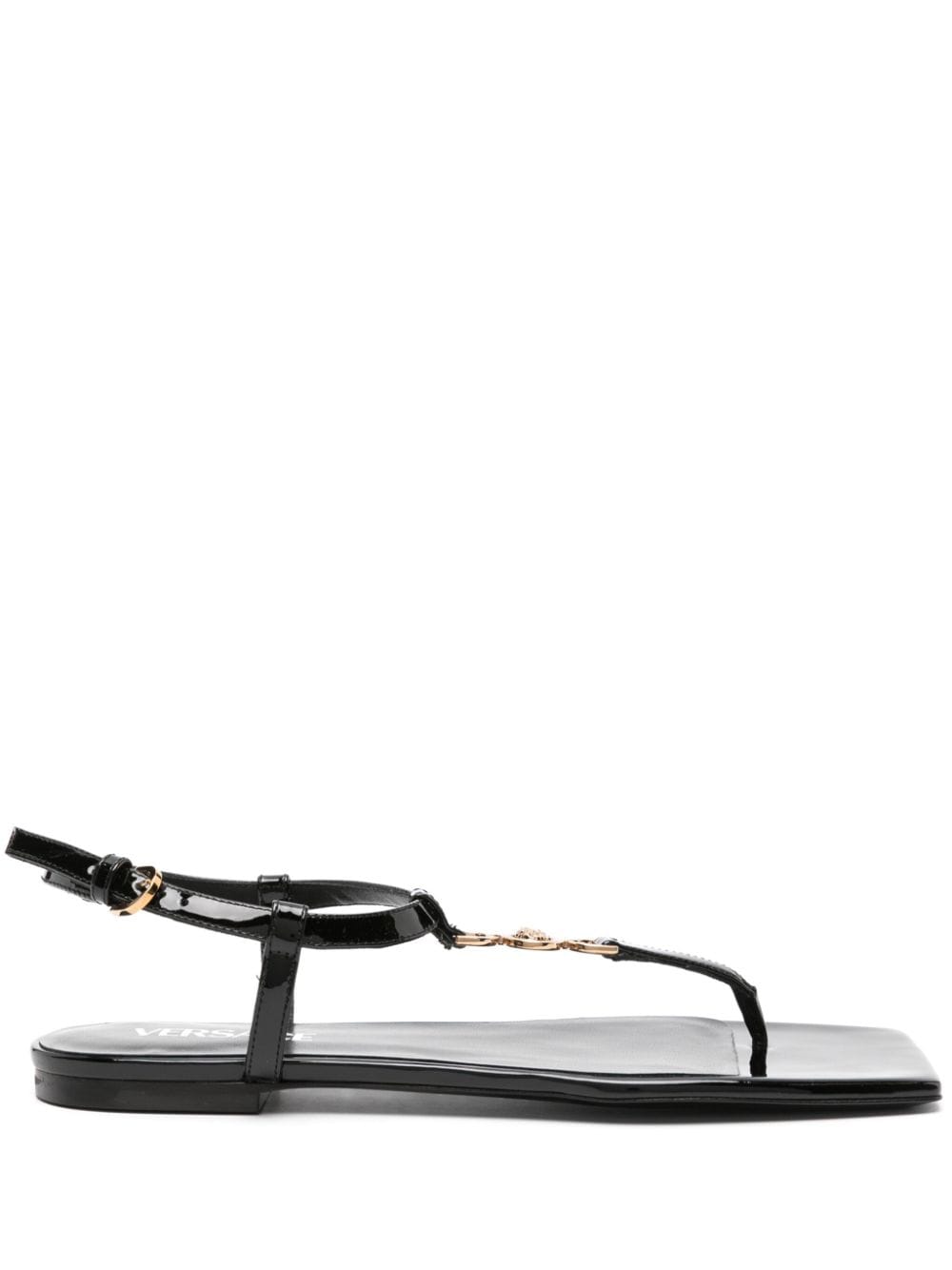 Versace VERSACE- La Medusa Patent Leather Sandals