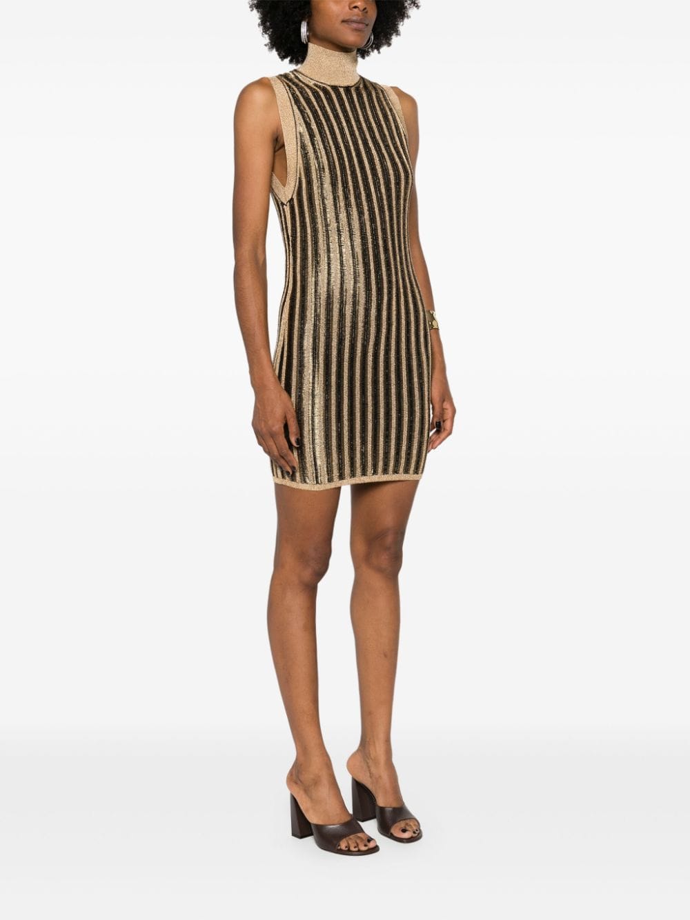 Tom Ford TOM FORD- High-neck Mini Dress