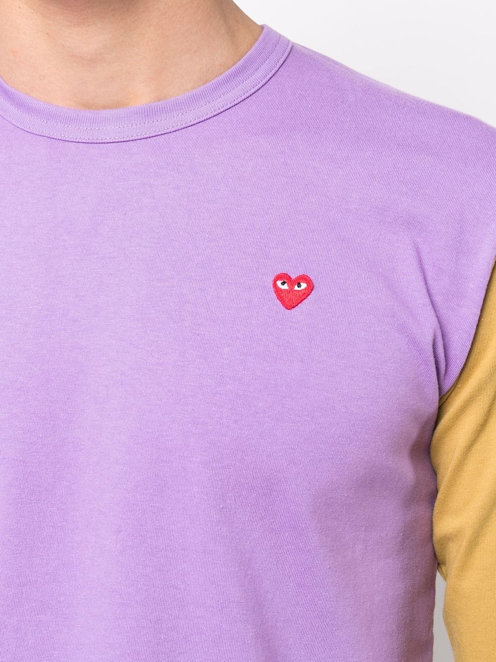 Comme Des Garçons Play COMME DES GARCONS PLAY- Long Sleeve Small Heart Logo T-shirt