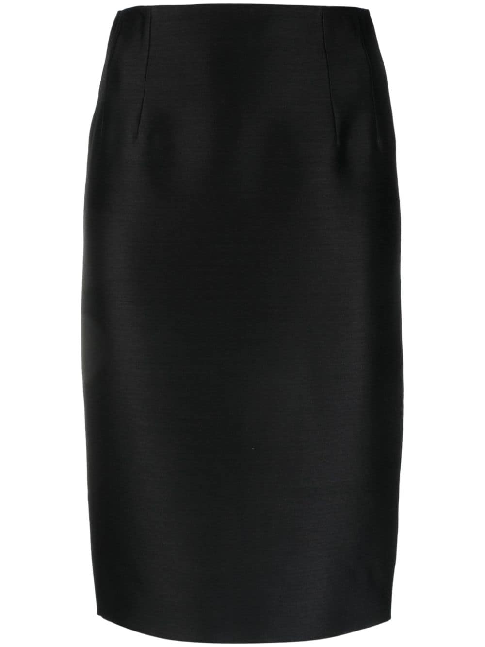 Versace VERSACE- Wool And Silk Blend Midi Pencil Skirt