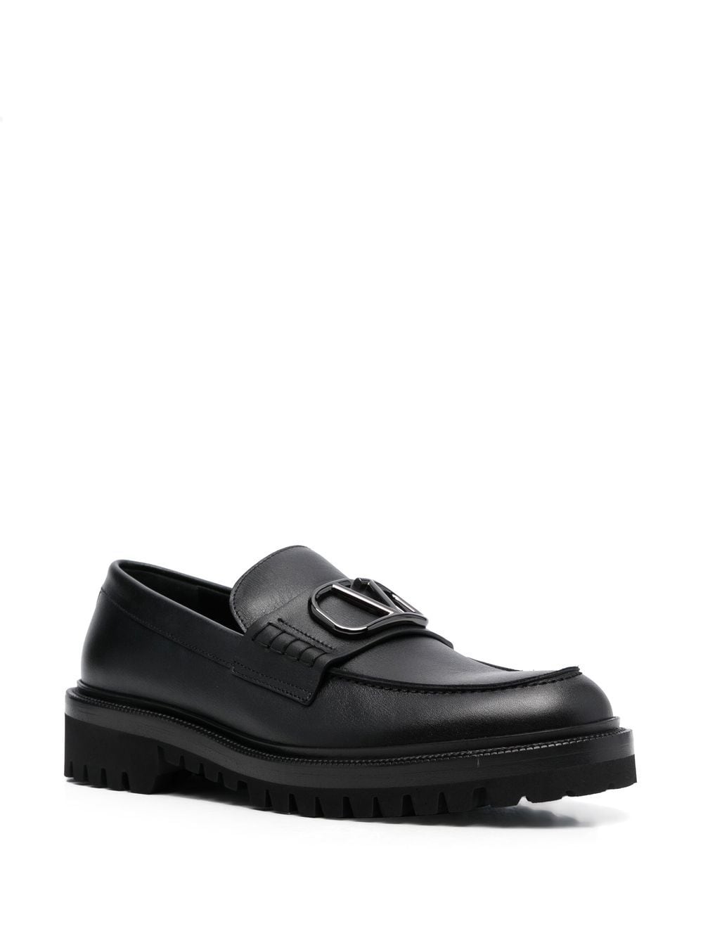 VALENTINO GARAVANI VALENTINO GARAVANI- Vlogo Signature Leather Loafers