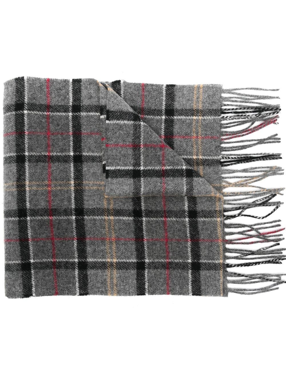 Barbour BARBOUR- Wool Scarf With Tartan Motif