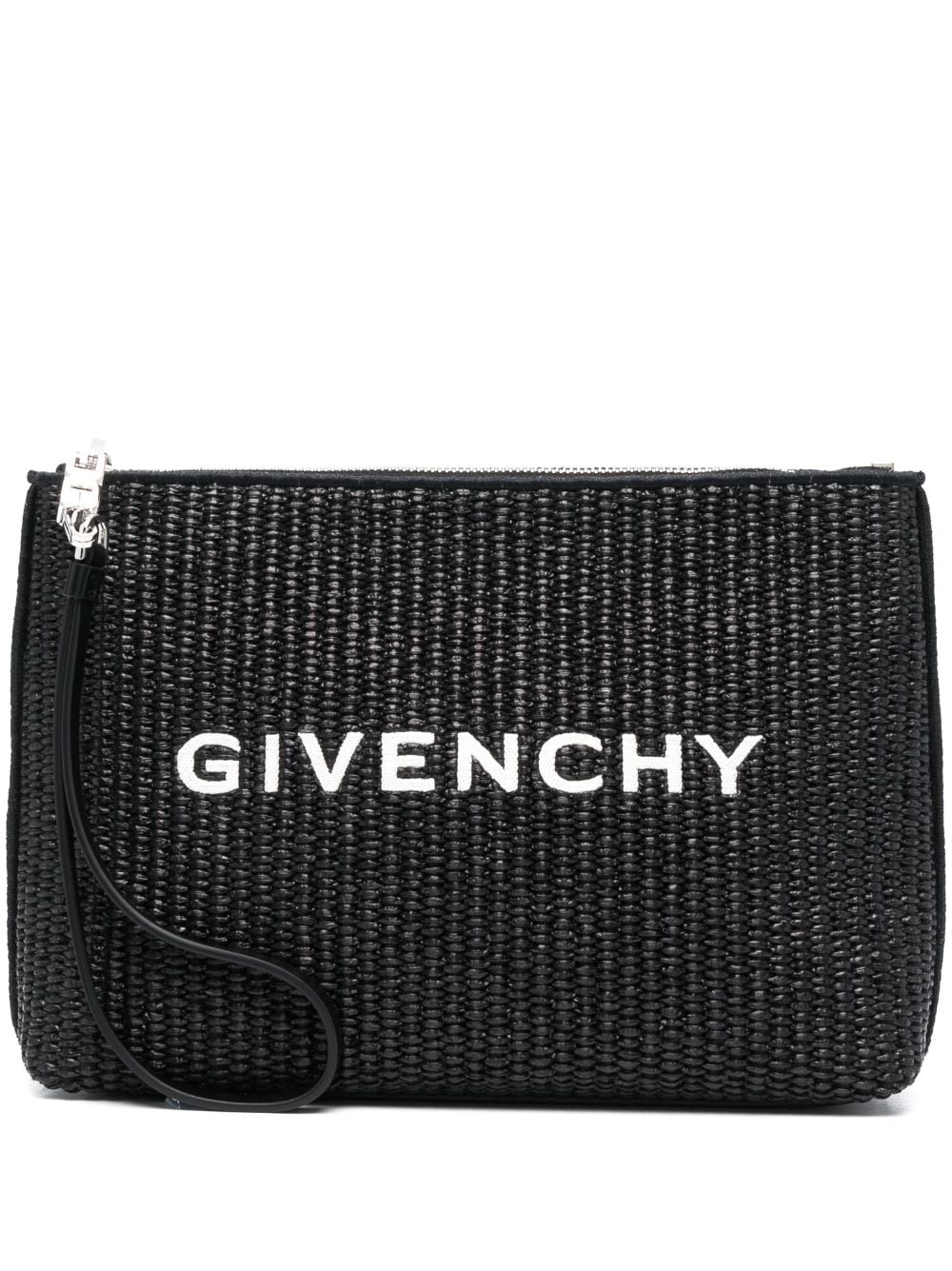 Givenchy GIVENCHY- Logo Rafia Pouch