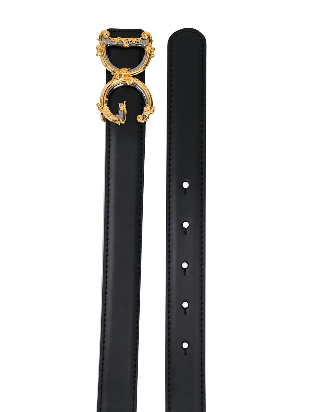 Dolce & Gabbana DOLCE & GABBANA- Dg Barocco Leather Belt