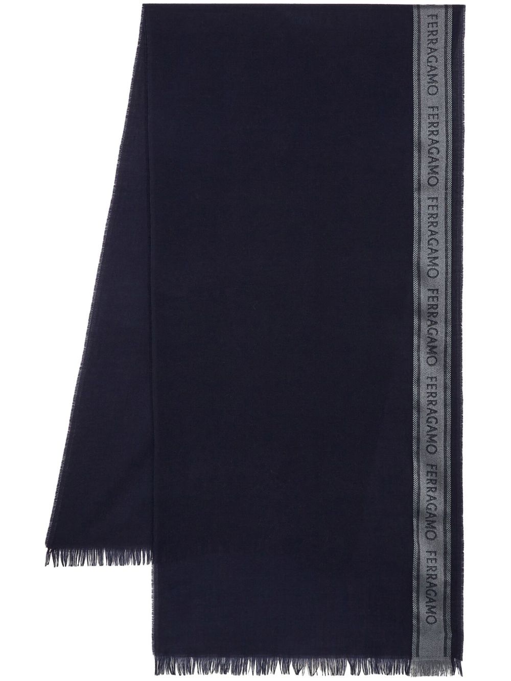 Ferragamo FERRAGAMO- Logoed Wool Scarf