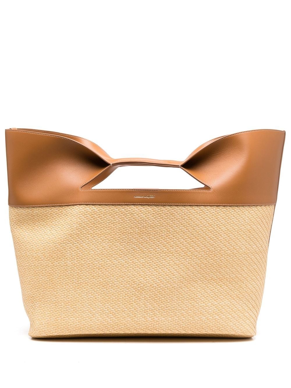 Alexander McQueen ALEXANDER MCQUEEN- The Bow Straw Large Tote