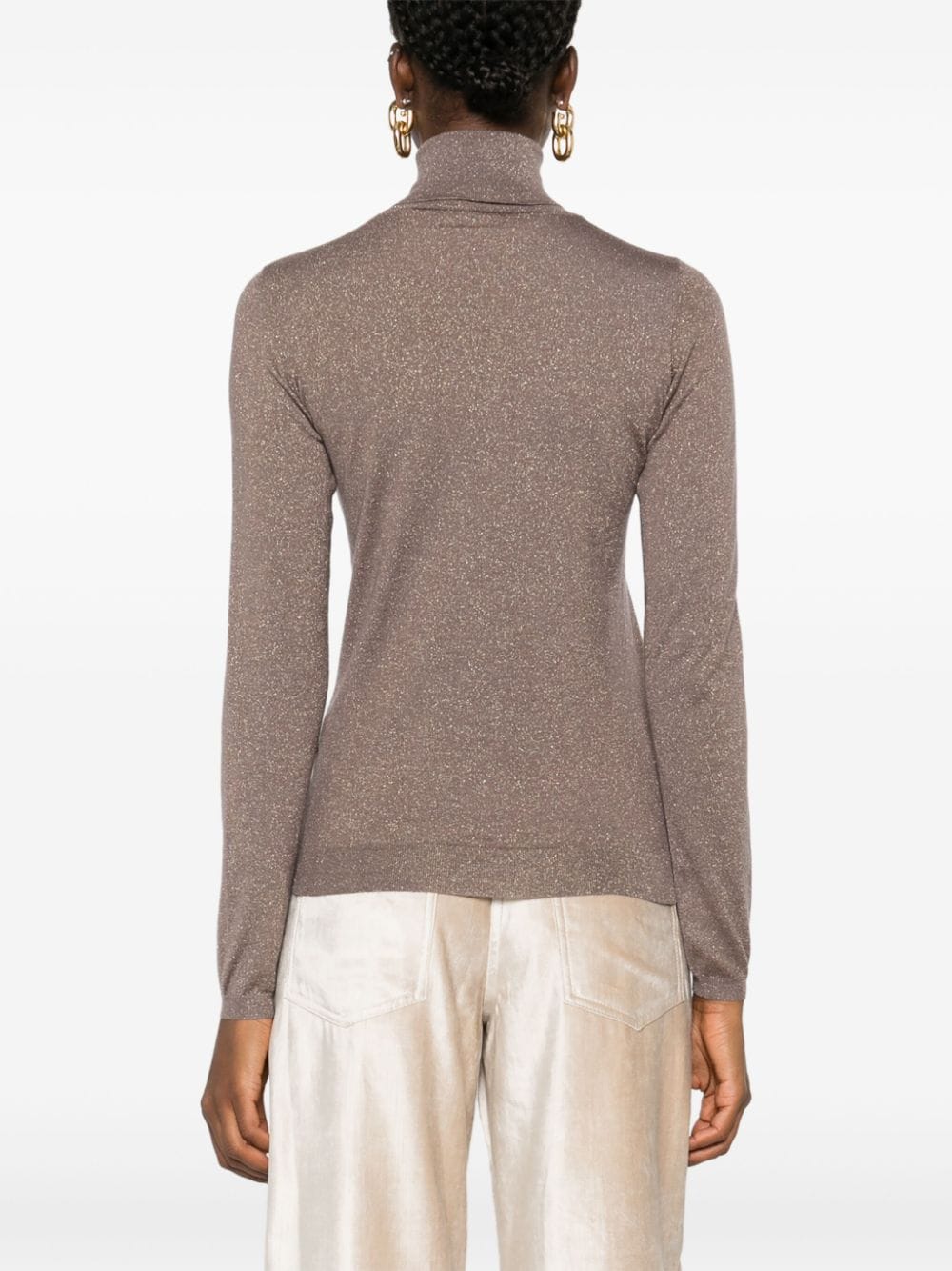 Brunello Cucinelli BRUNELLO CUCINELLI- Cashmere And Silk Blend Turtleneck Sweater