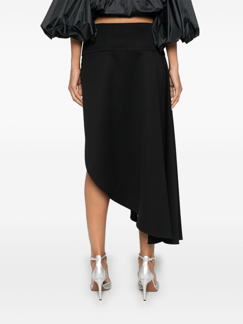 Alaïa ALAÏA- Wool Asymmetric Skirt