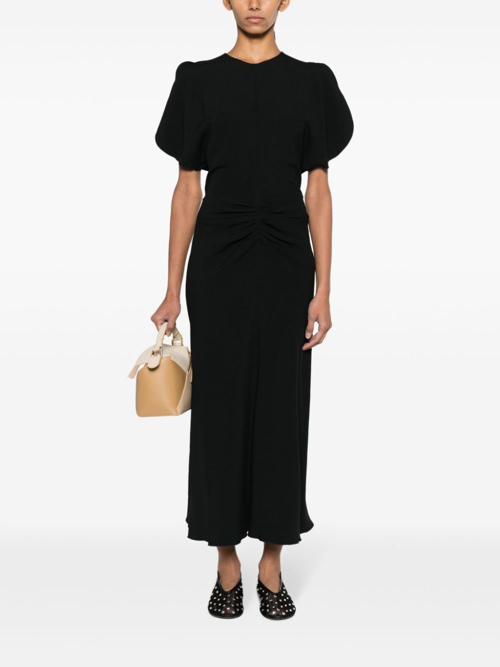 Victoria Beckham VICTORIA BECKHAM- Gathered Waist Midi Dress