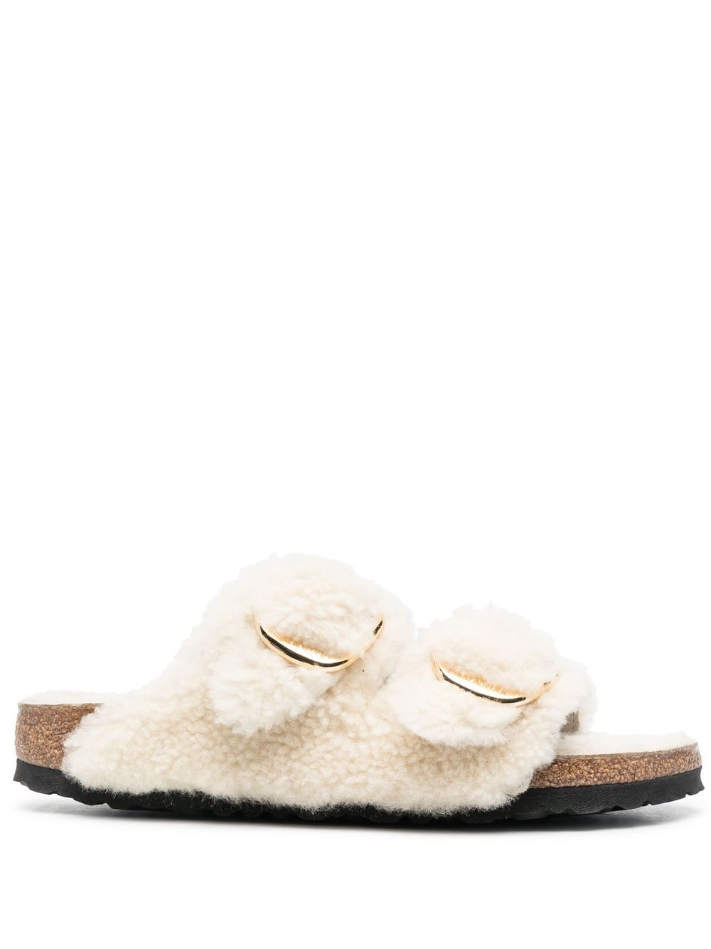 Birkenstock BIRKENSTOCK- Arizona Big Buckle Shearling Teddy Slipper