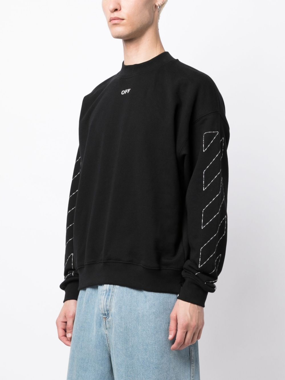 OFF-WHITE OFF-WHITE- Logo Cotton Sweatshirt