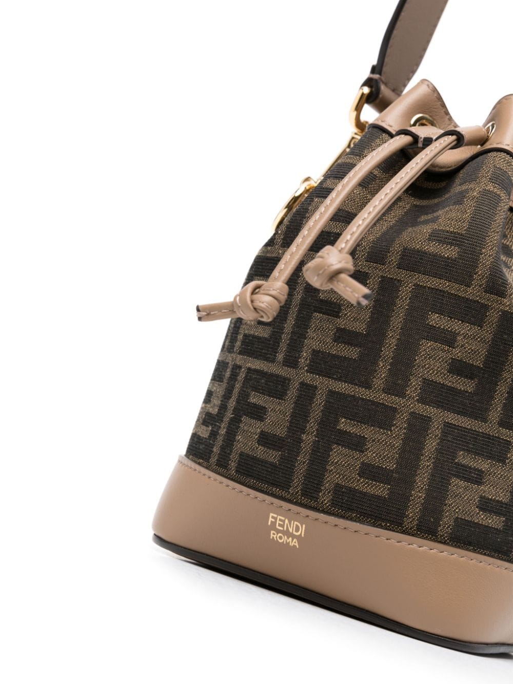 FENDI FENDI- Mon Tresor Mini Leather Bucket Bag