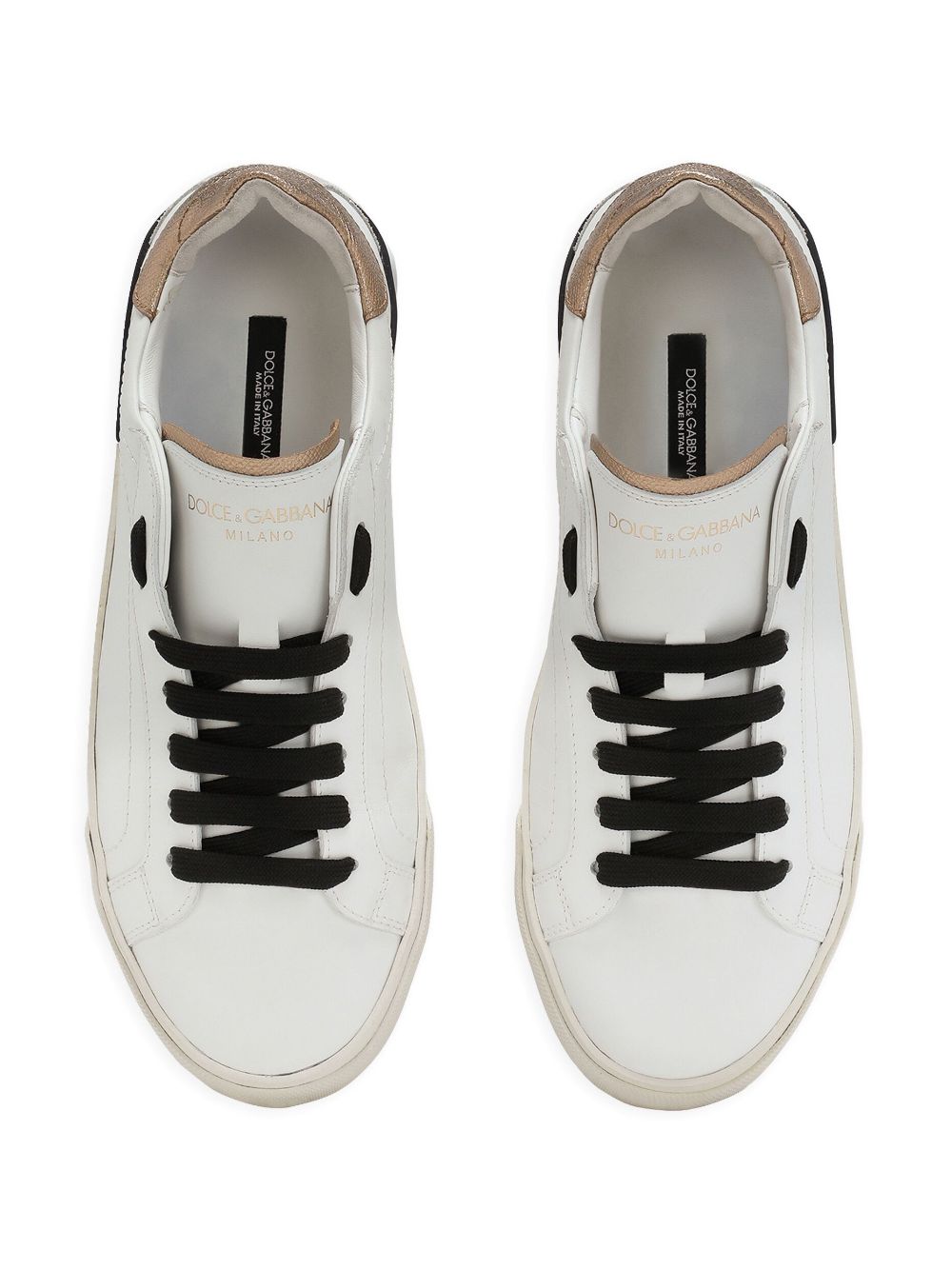 Dolce & Gabbana DOLCE & GABBANA- Portofino Vintage Leather Sneakers