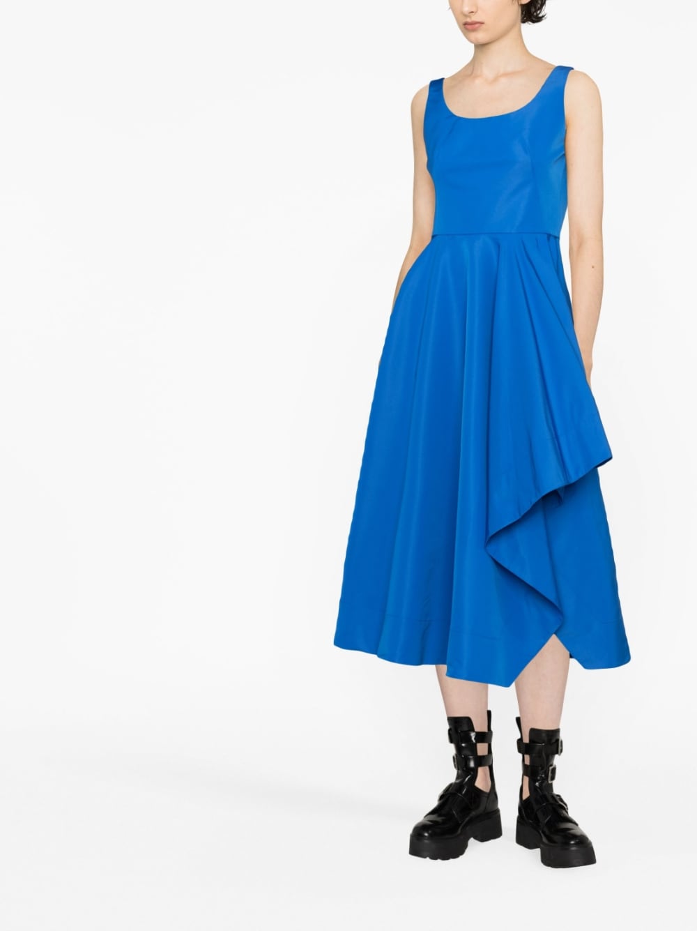 Alexander McQueen ALEXANDER MCQUEEN- Asymmetric Midi Dress