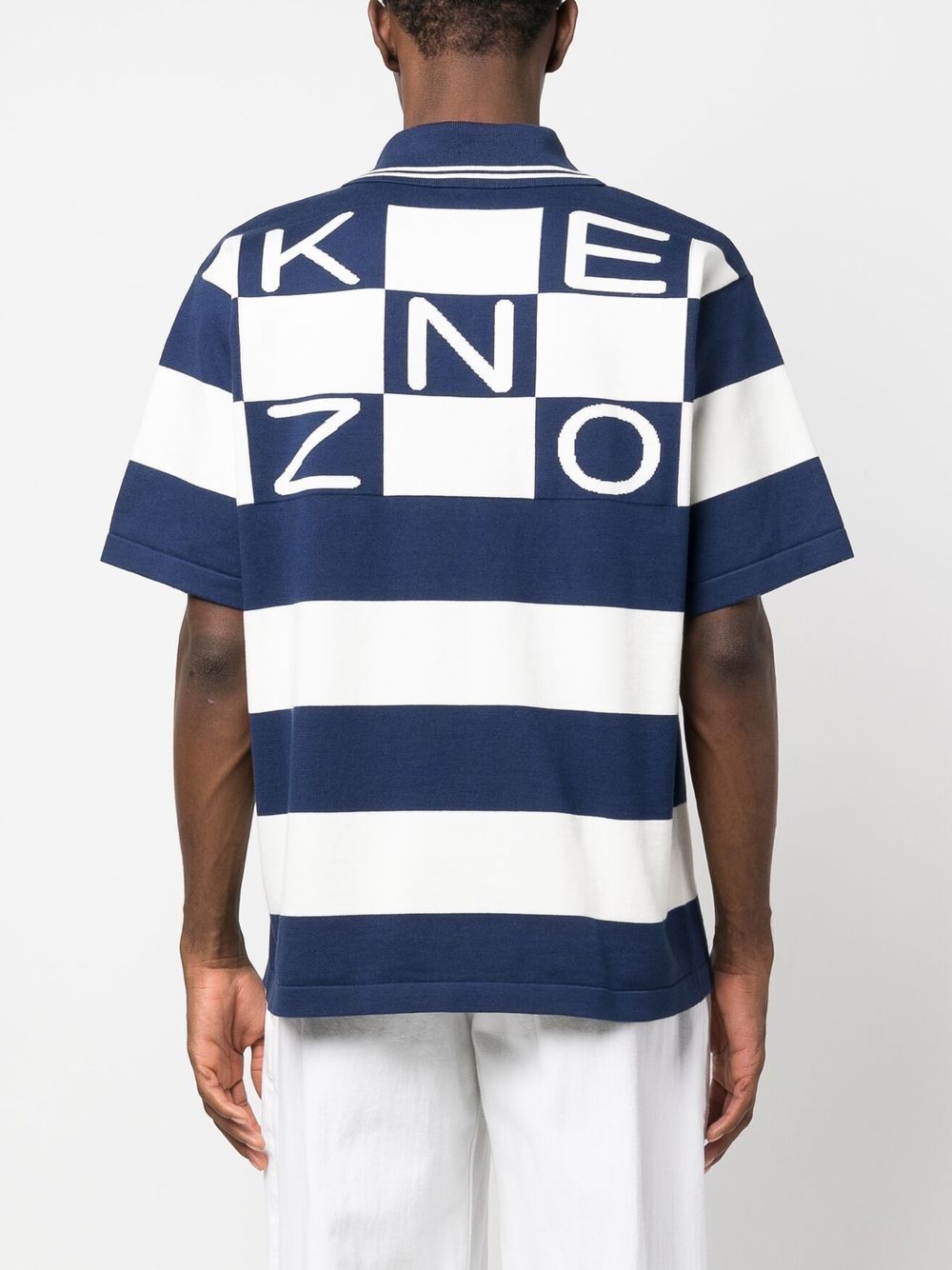 Kenzo KENZO- Striped Cotton Polo Shirt