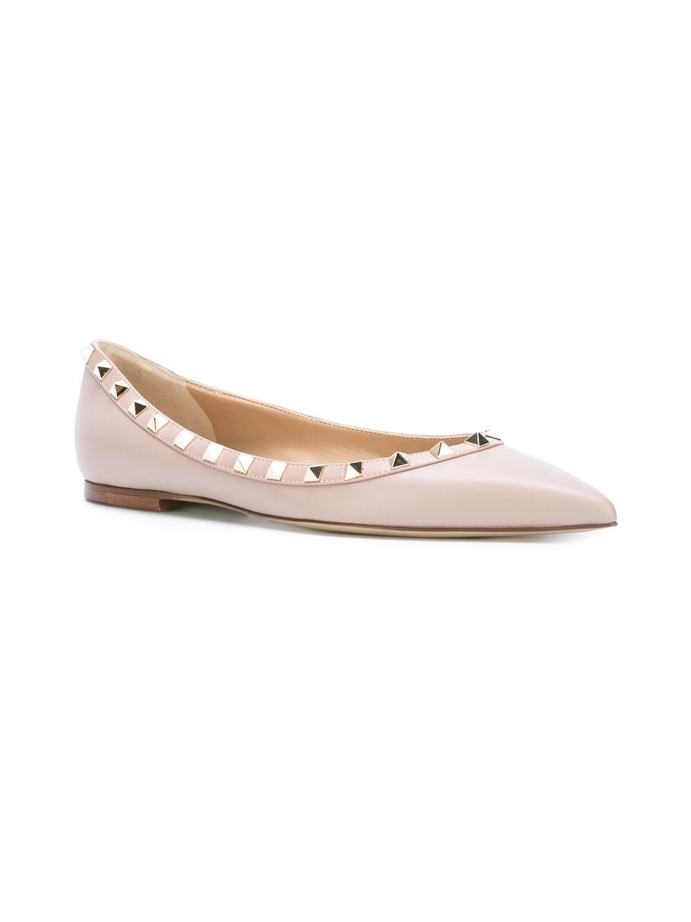 VALENTINO GARAVANI VALENTINO GARAVANI- Rockstud Leather Ballet Flats