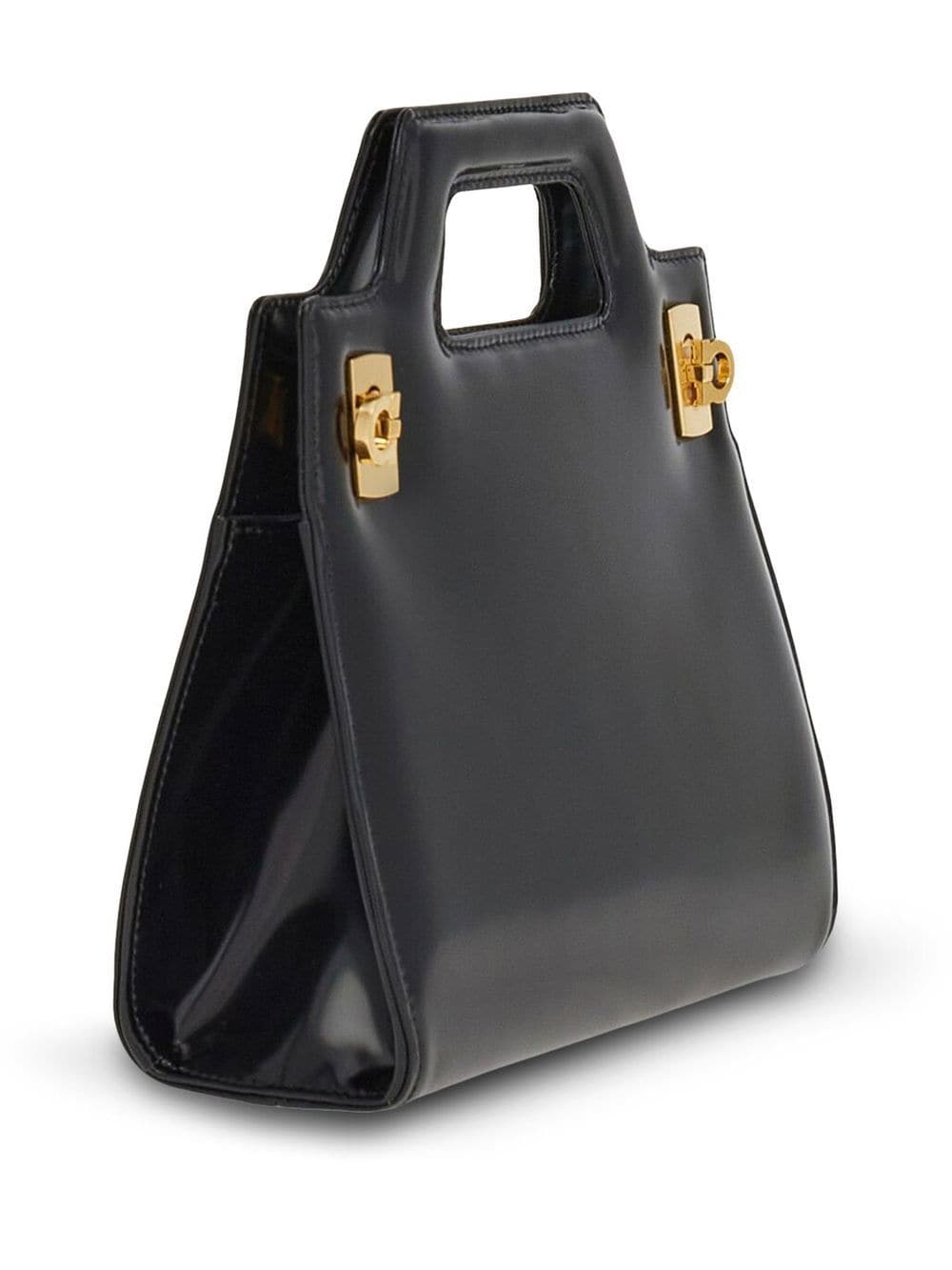 Ferragamo FERRAGAMO- Wanda Mini Leathr Top-handle Bag