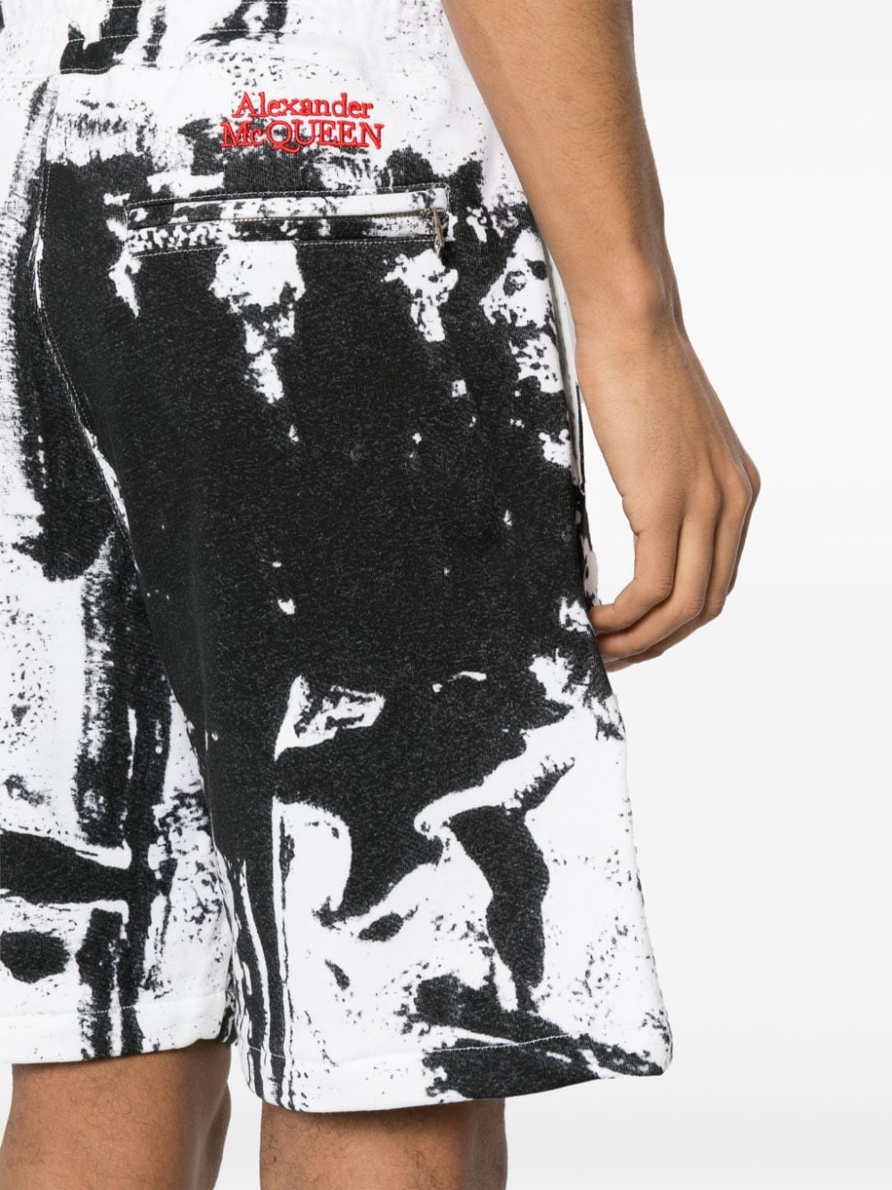 Alexander McQueen ALEXANDER MCQUEEN- Printed Organic Cotton Shorts