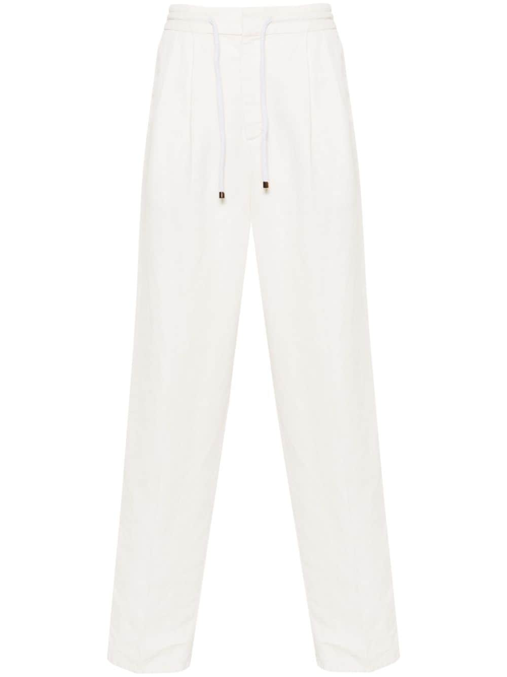 Brunello Cucinelli BRUNELLO CUCINELLI- Linen And Cotton Blend Trousers