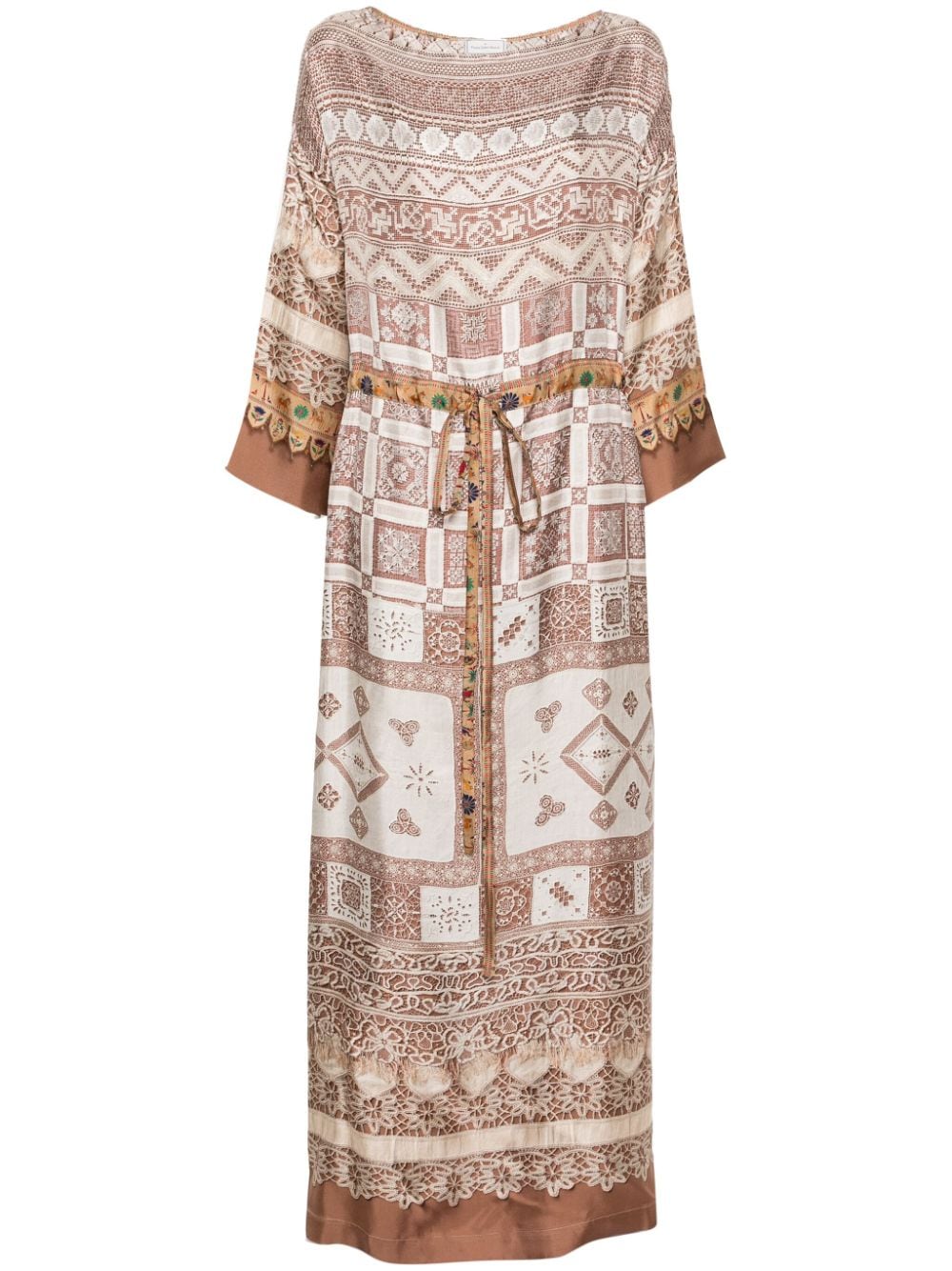 Pierre-Louis Mascia PIERRE-LOUIS MASCIA- Printed Silk Long Dress