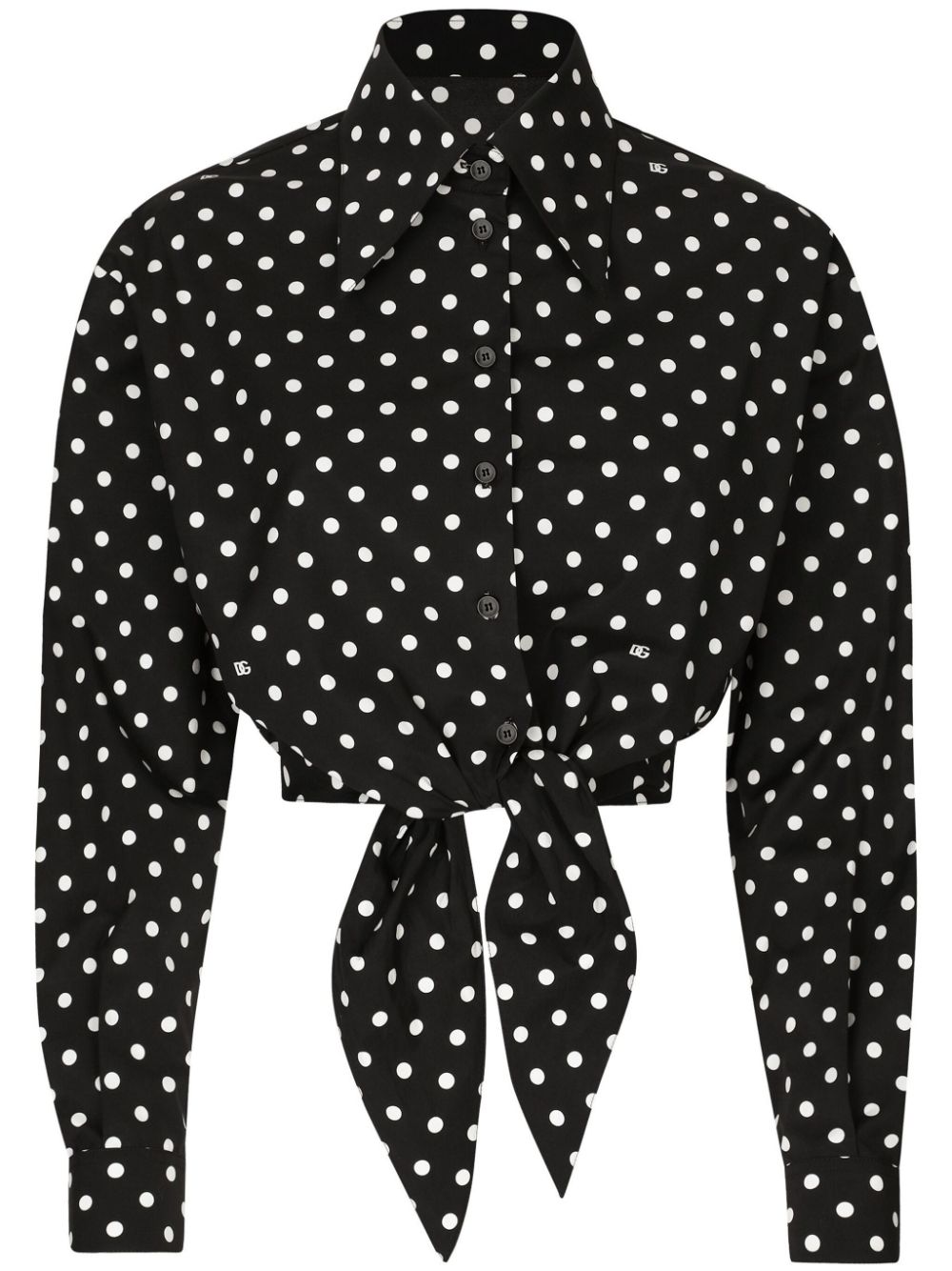 Dolce & Gabbana DOLCE & GABBANA- Dots Print Cotton Shirt