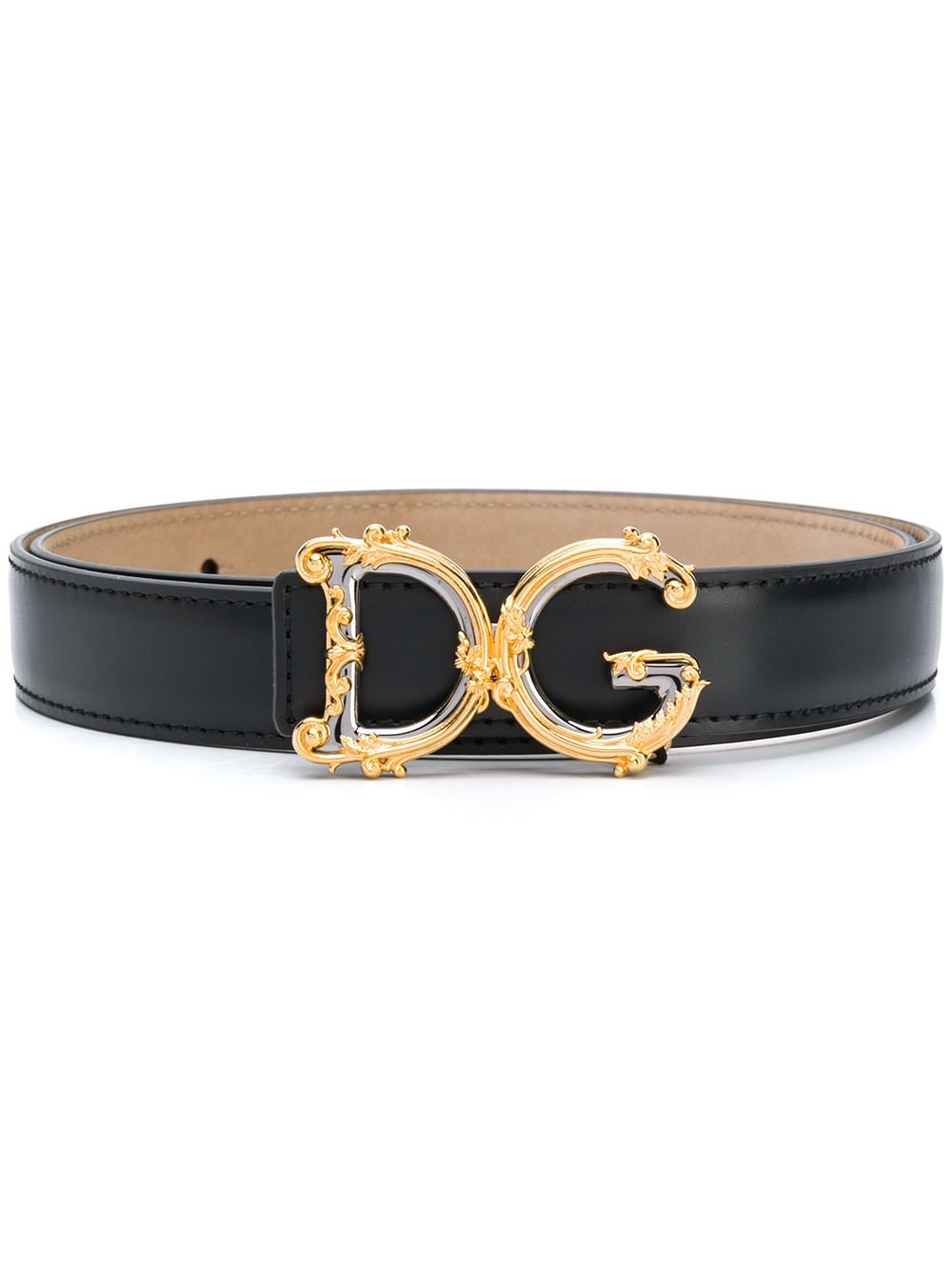 Dolce & Gabbana DOLCE & GABBANA- Dg Barocco Leather Belt