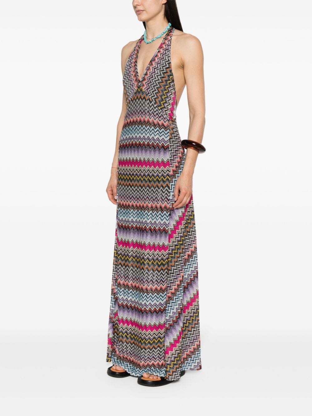Missoni MISSONI- Zigzag Pattern Long Dress