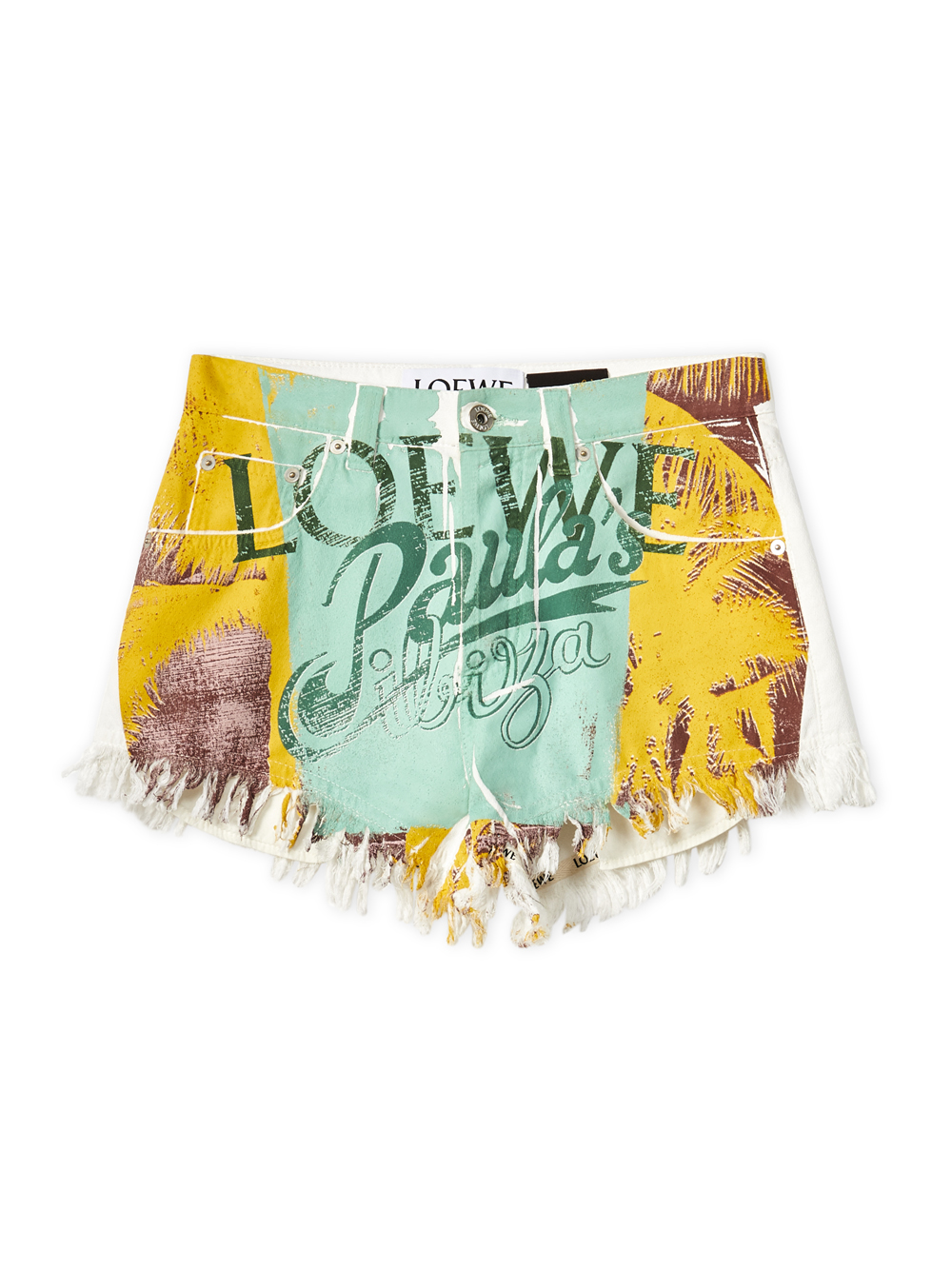 Loewe Paula's Ibiza LOEWE PAULA'S IBIZA- Printed Denim Shorts