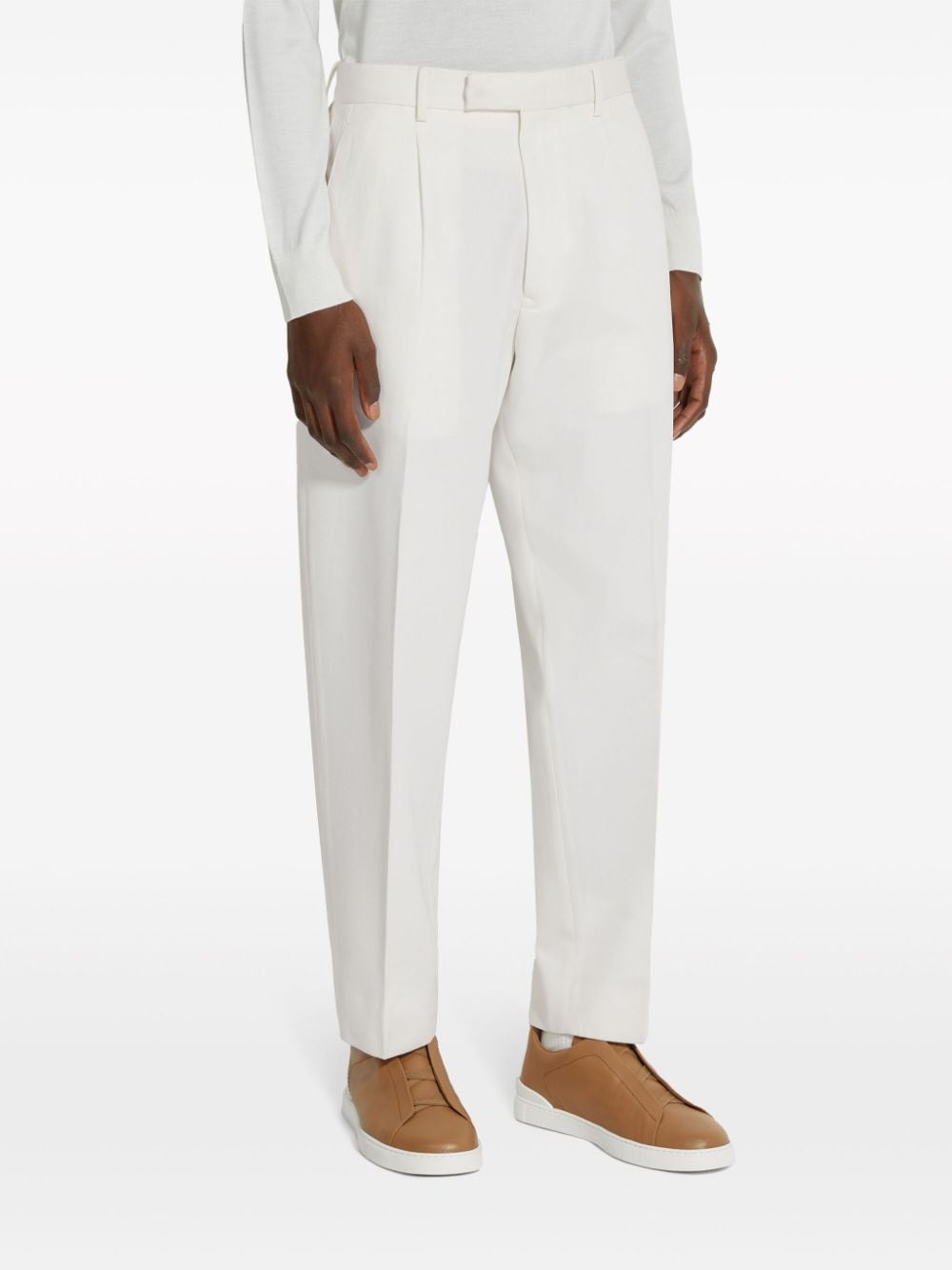 zegna ZEGNA- Trousers With Logo