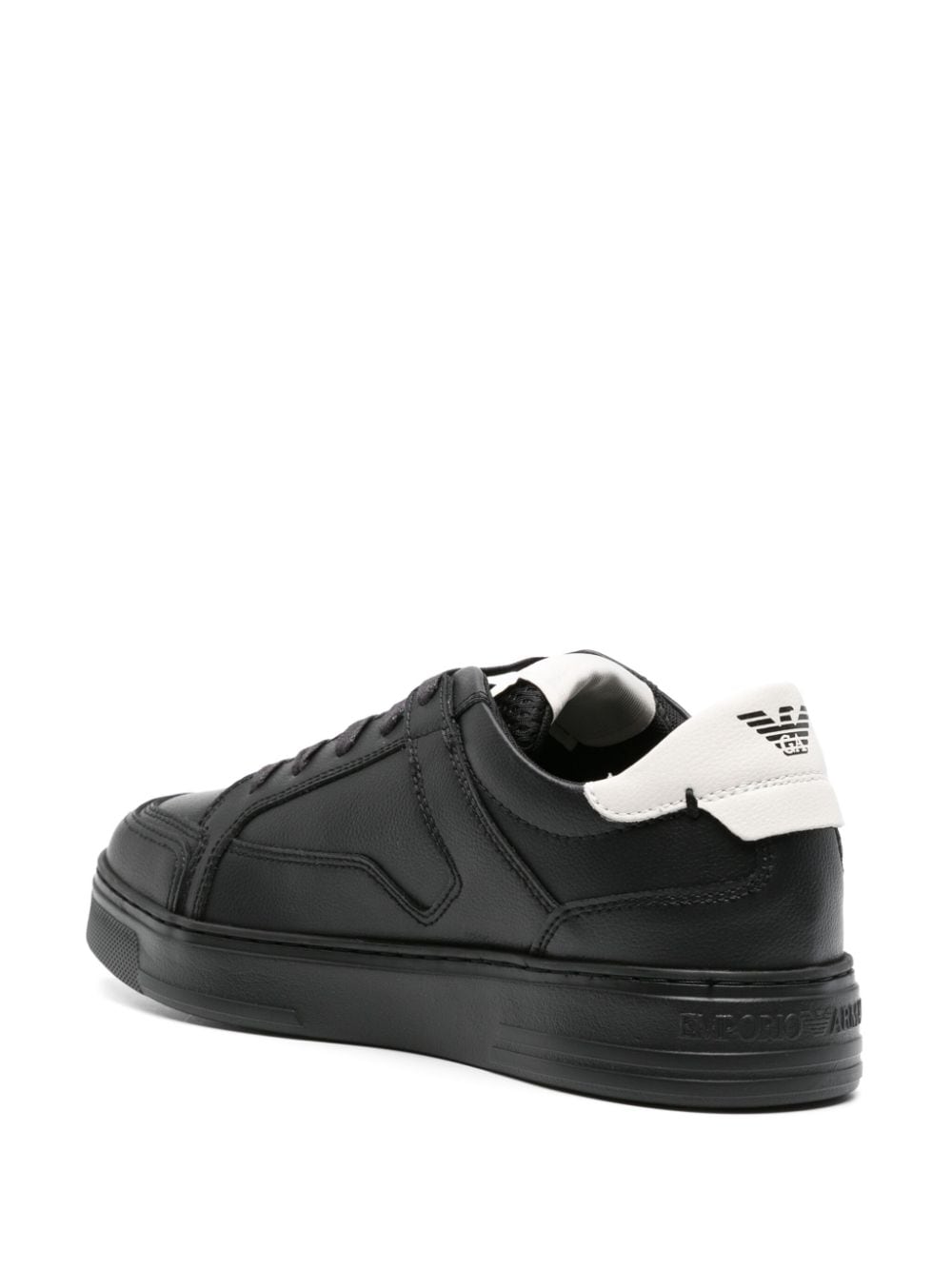 Emporio Armani EMPORIO ARMANI- Logo Leather Sneakers