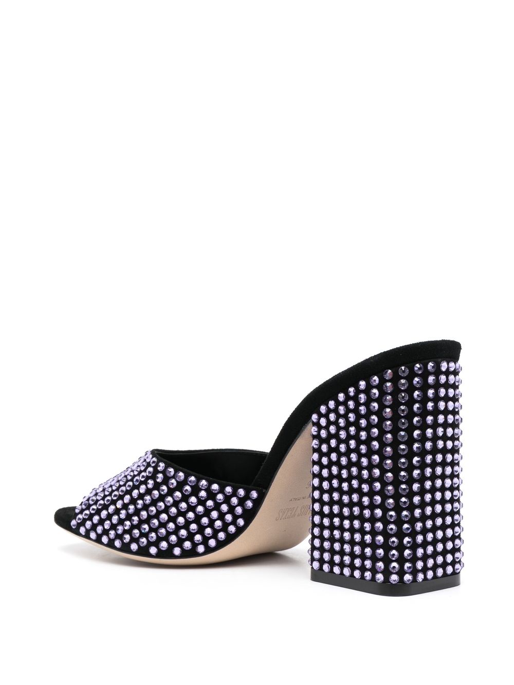 PARIS TEXAS PARIS TEXAS- Anja Crystal Embellished Suede Mules