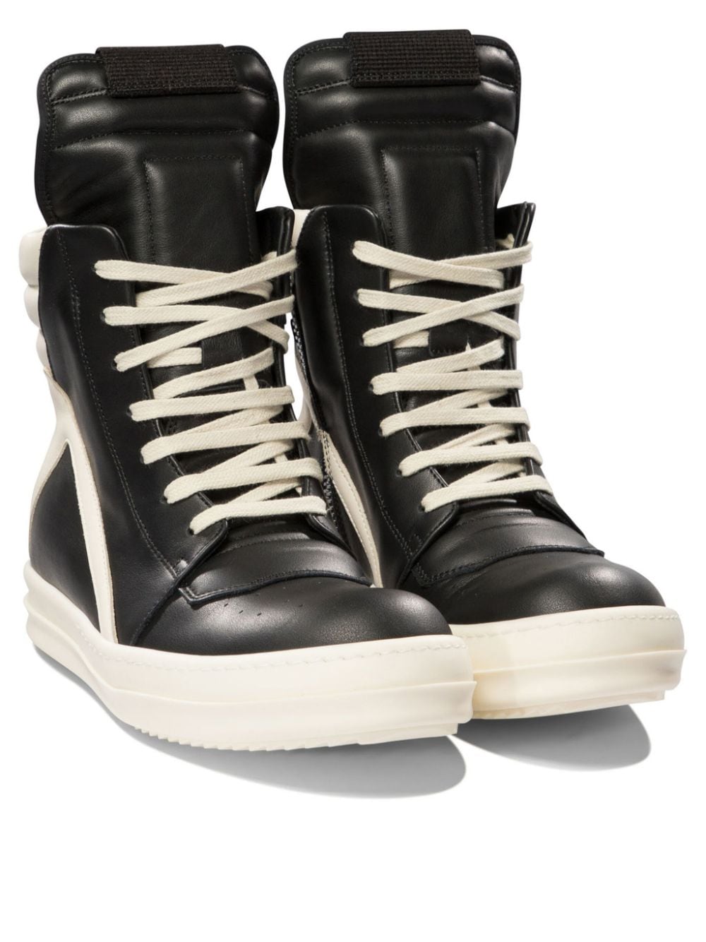 Rick Owens RICK OWENS- Geobasket Leather Sneakers