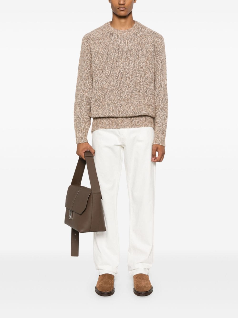 Brunello Cucinelli BRUNELLO CUCINELLI- Wool Crewneck Jumper