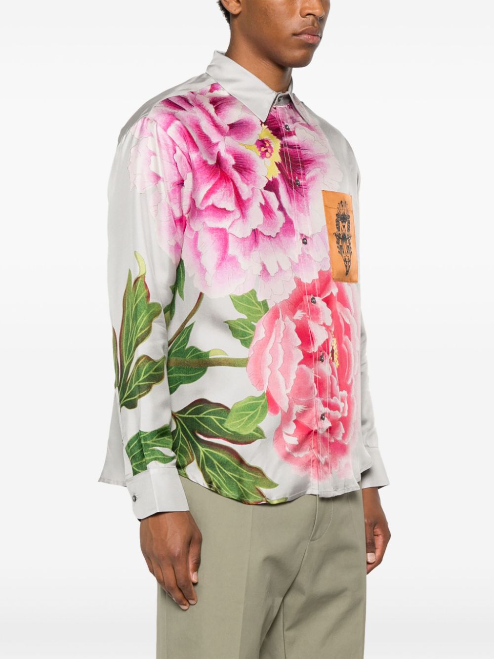 Pierre-Louis Mascia PIERRE-LOUIS MASCIA- Printed Silk Shirt