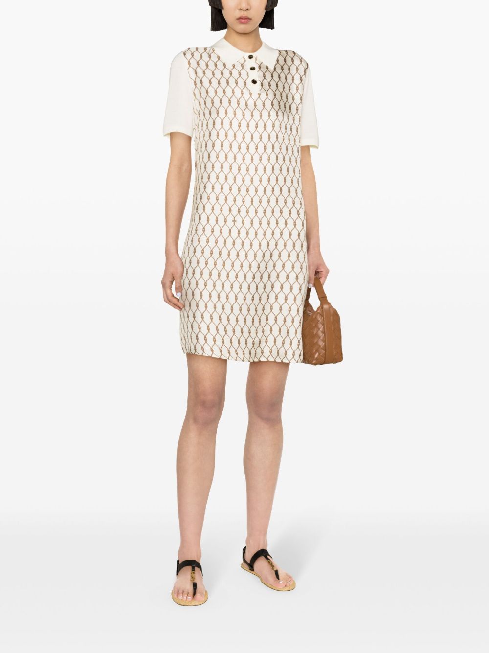 Tory Burch TORY BURCH- Wool And Silk Blend Polo Dress