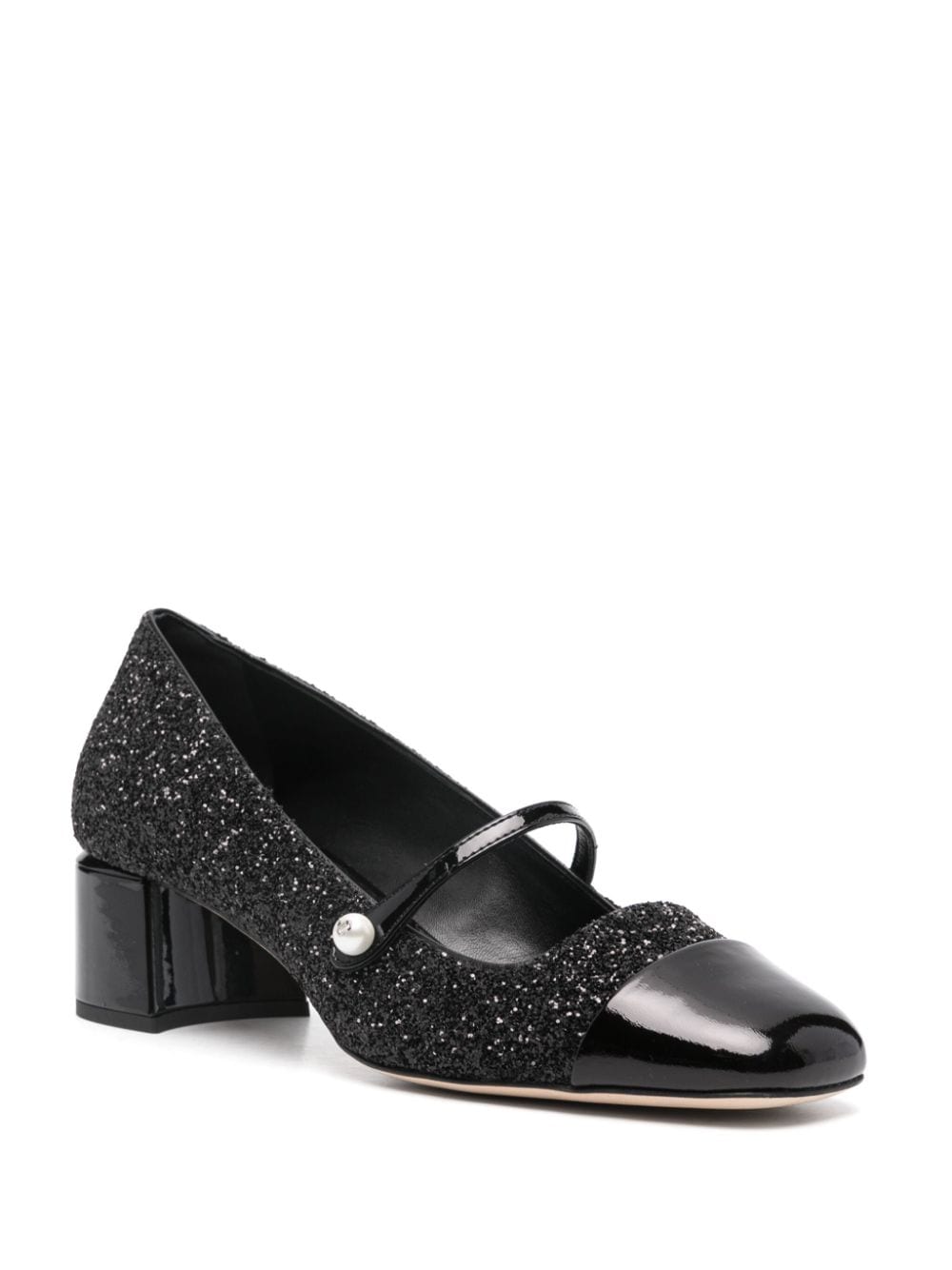 Jimmy Choo JIMMY CHOO- Elisa 45 Glittered Leather Pumps