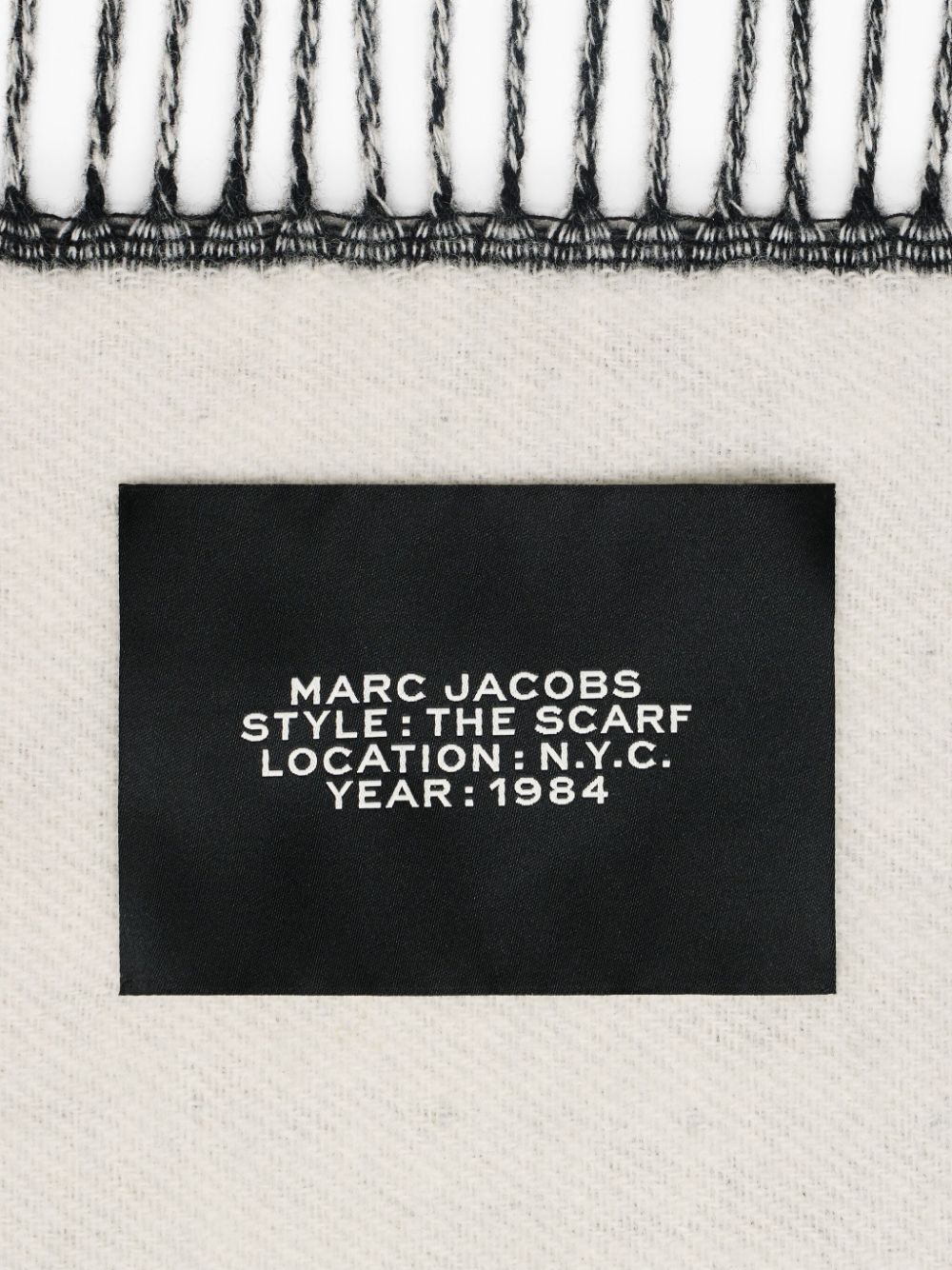 Marc Jacobs MARC JACOBS- Logo Wool Scarf