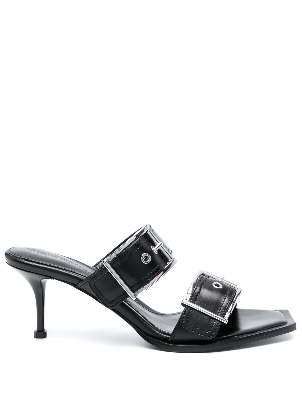 Alexander McQueen ALEXANDER MCQUEEN- Buckled Leather Mules