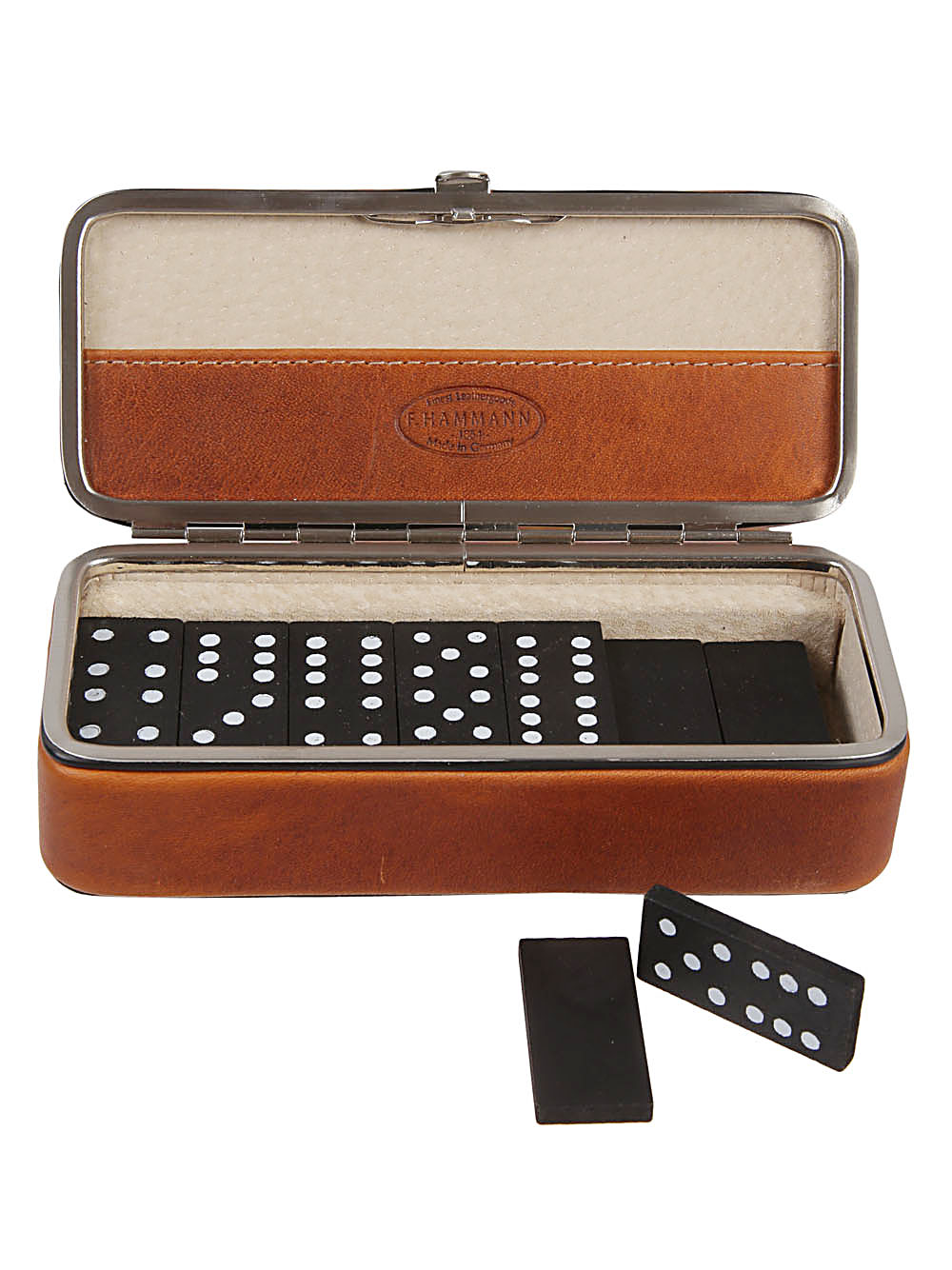  F. HAMMANN- Leather Domino Set