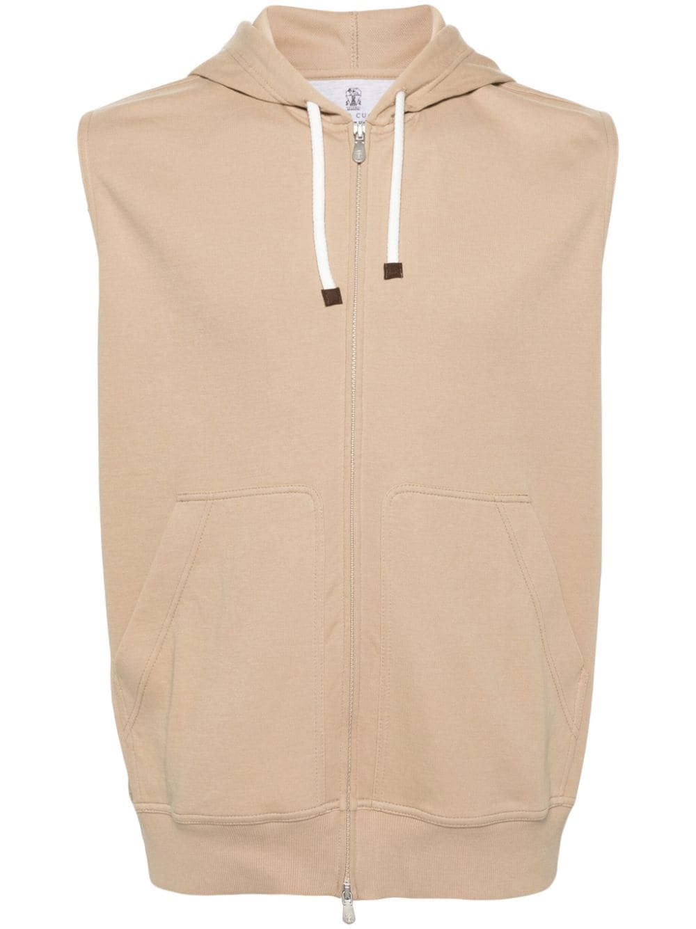 Brunello Cucinelli BRUNELLO CUCINELLI- Sleeveless Cotton Hoodie