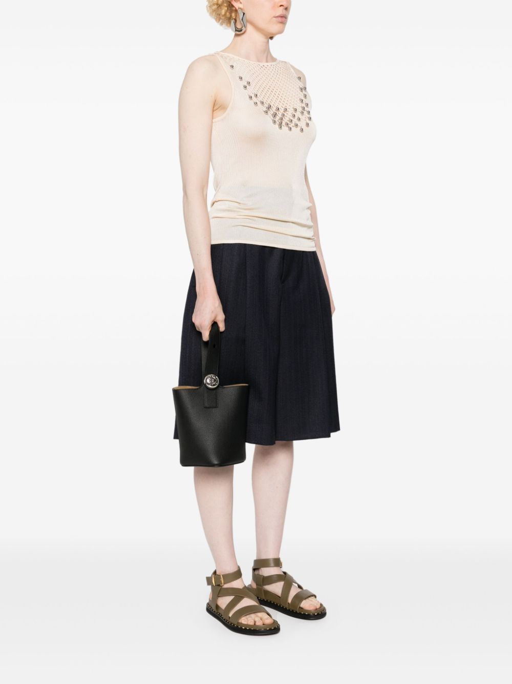 Loewe LOEWE- Pebble Mini Leather Bucket Bag