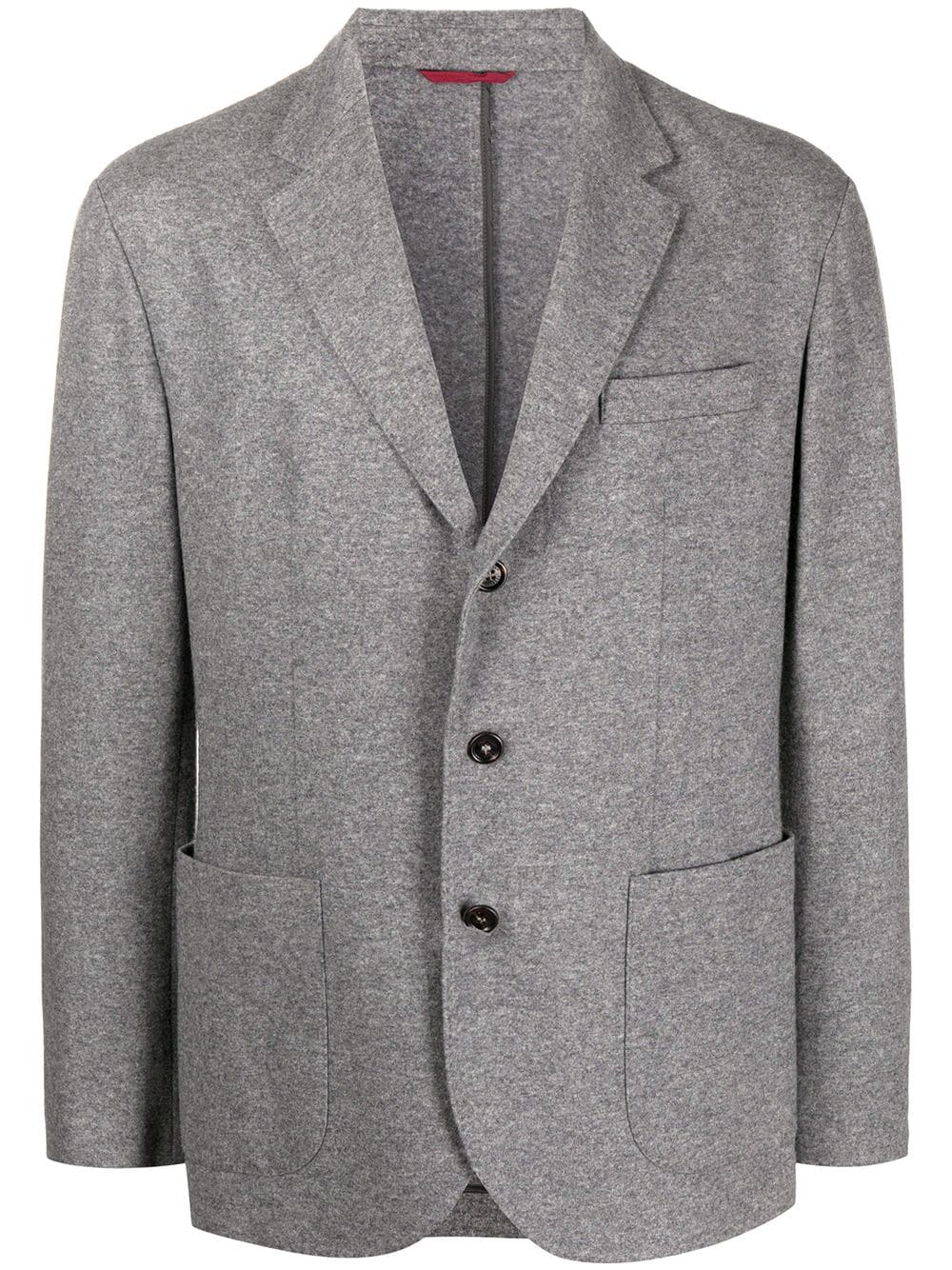 Brunello Cucinelli BRUNELLO CUCINELLI- Wool Single-breasted Jacket