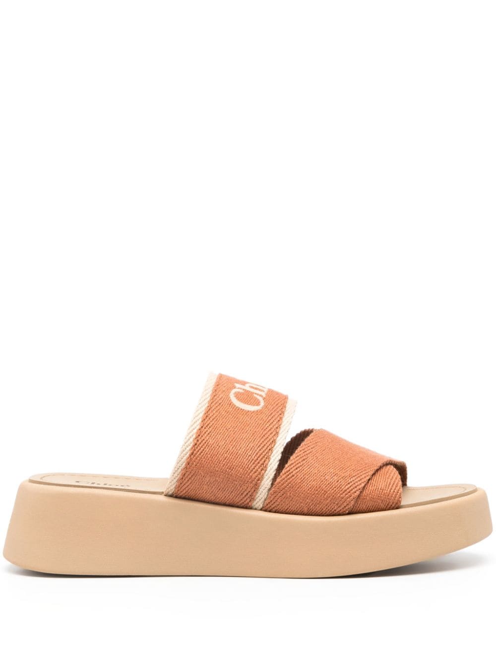 Chloé CHLOÉ- Mila Leather Flatform Sandals