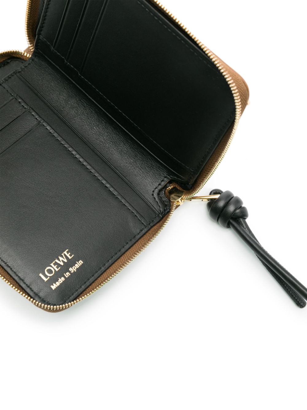 Loewe LOEWE- Knot Leather Compact Zip Wallet