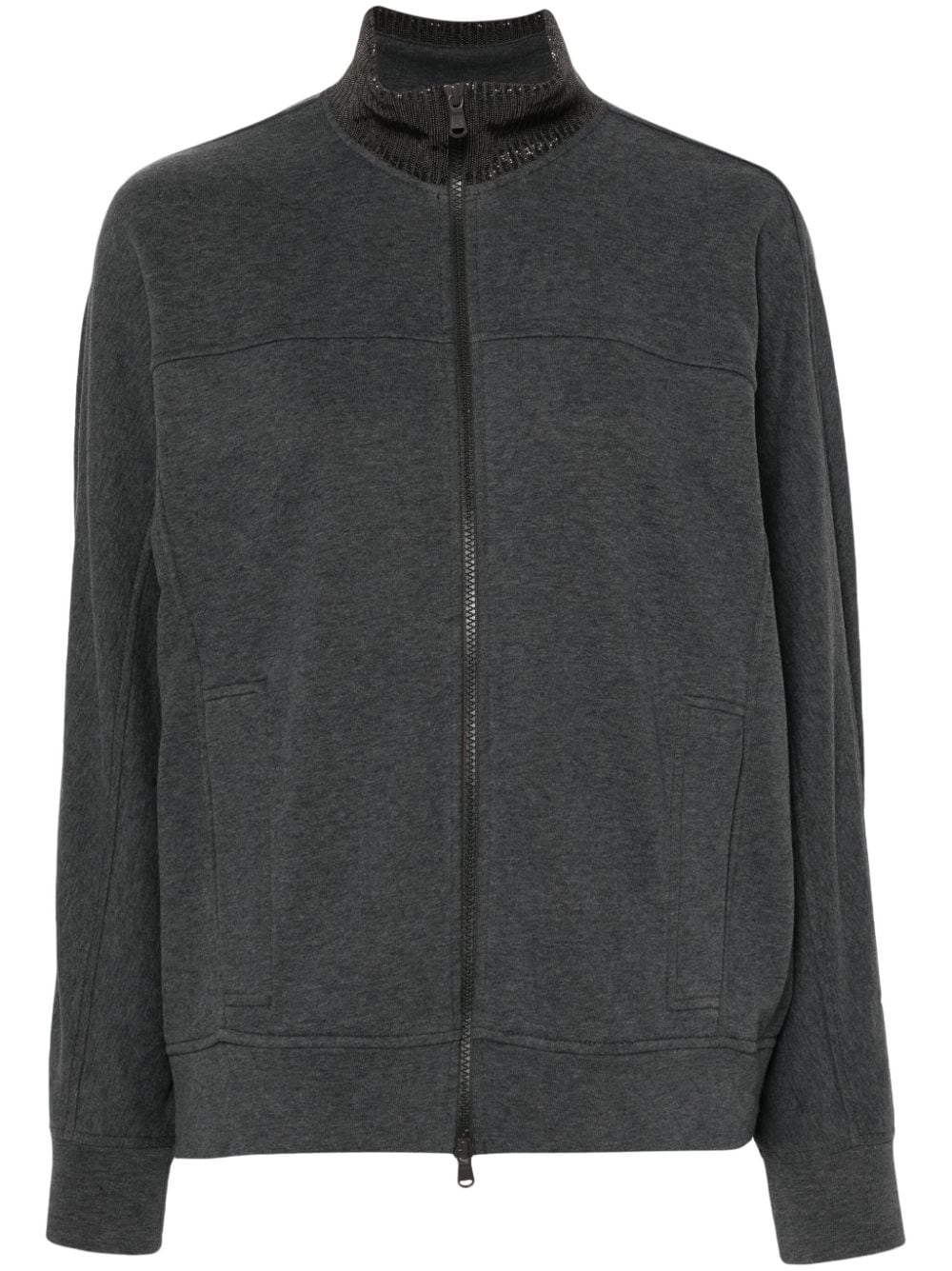 Brunello Cucinelli BRUNELLO CUCINELLI- Cotton Zipped Sweatshirt