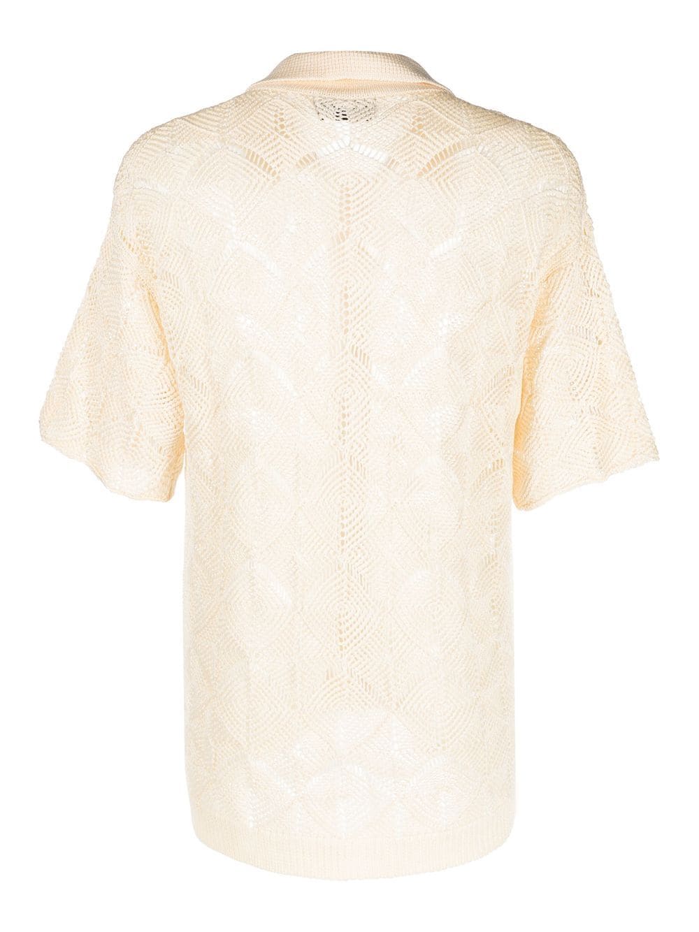 BONSAI BONSAI- Cotton Blend Short Sleeve Shirt