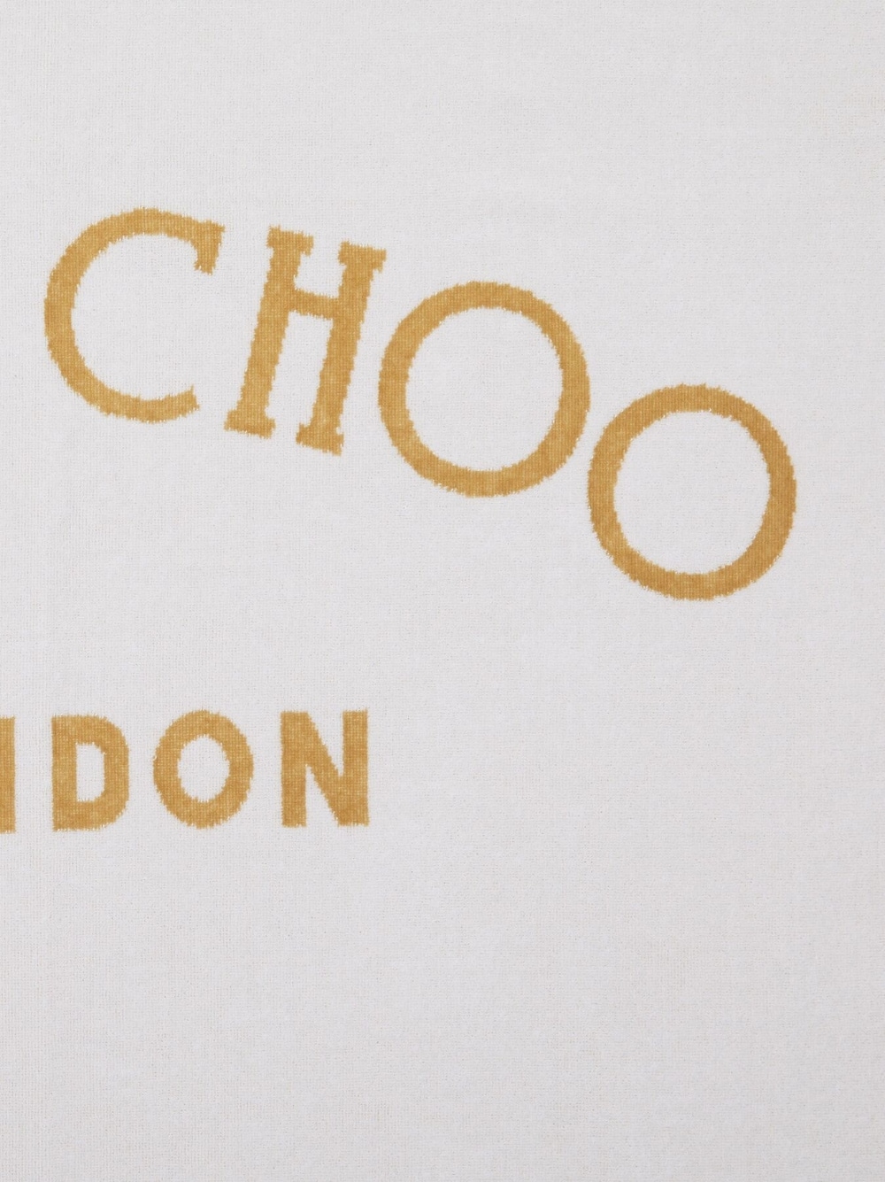 Jimmy Choo JIMMY CHOO- Logo Cotton Beach Towel