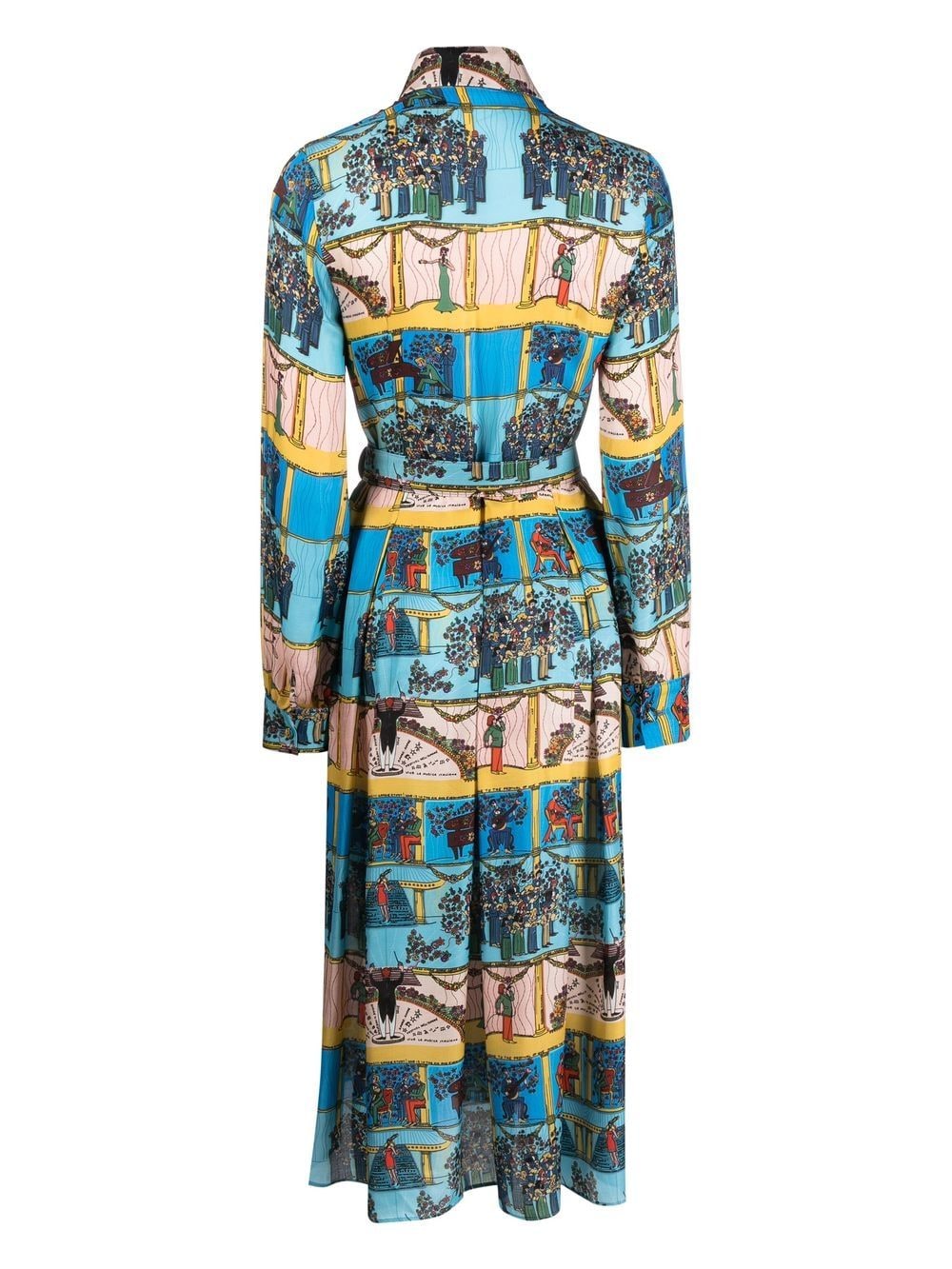 Alessandro Enriquez ALESSANDRO ENRIQUEZ- Printed Silk Blend Shirt Dress